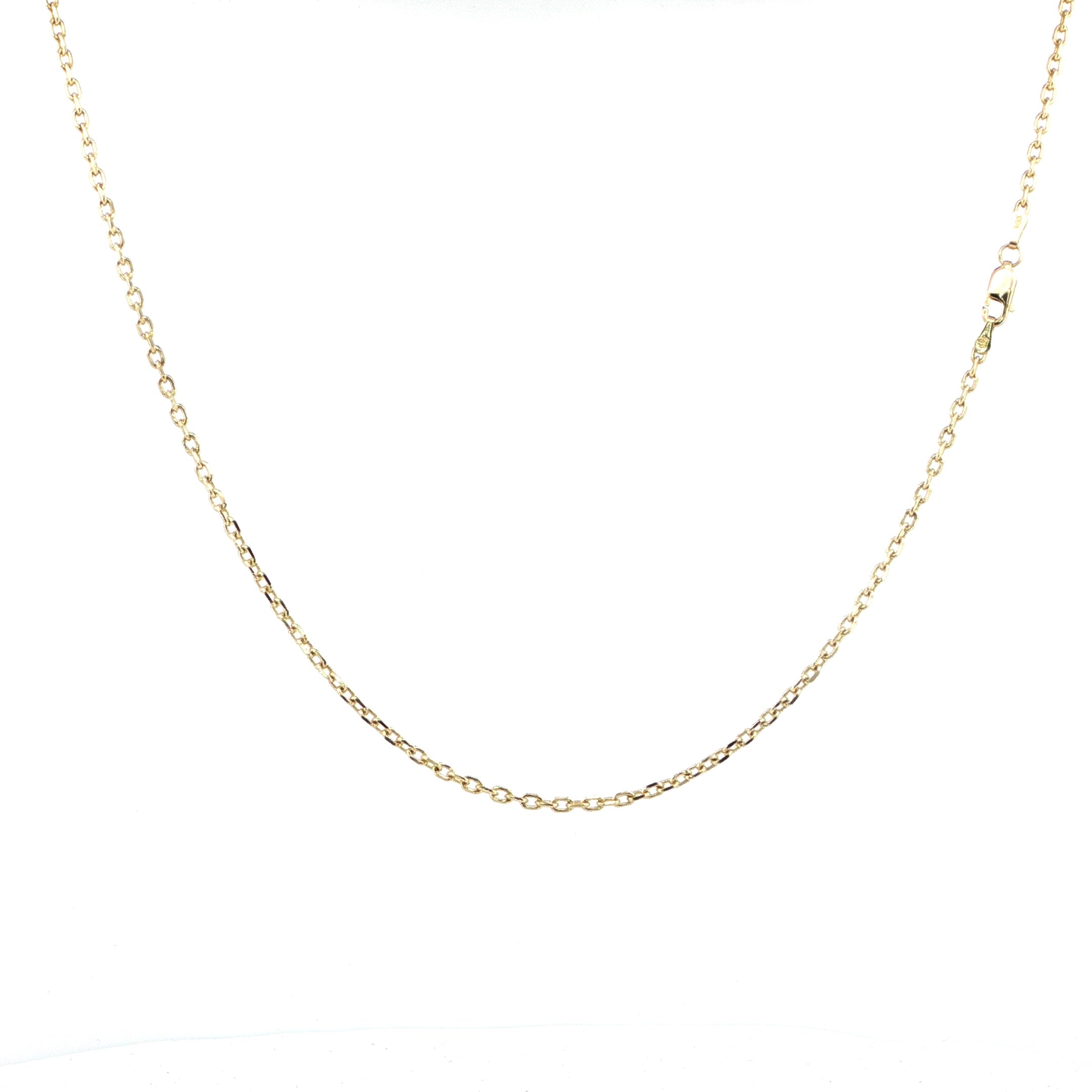 14K Yellow Gold Solid Hermes Link Necklace - 2.3MM