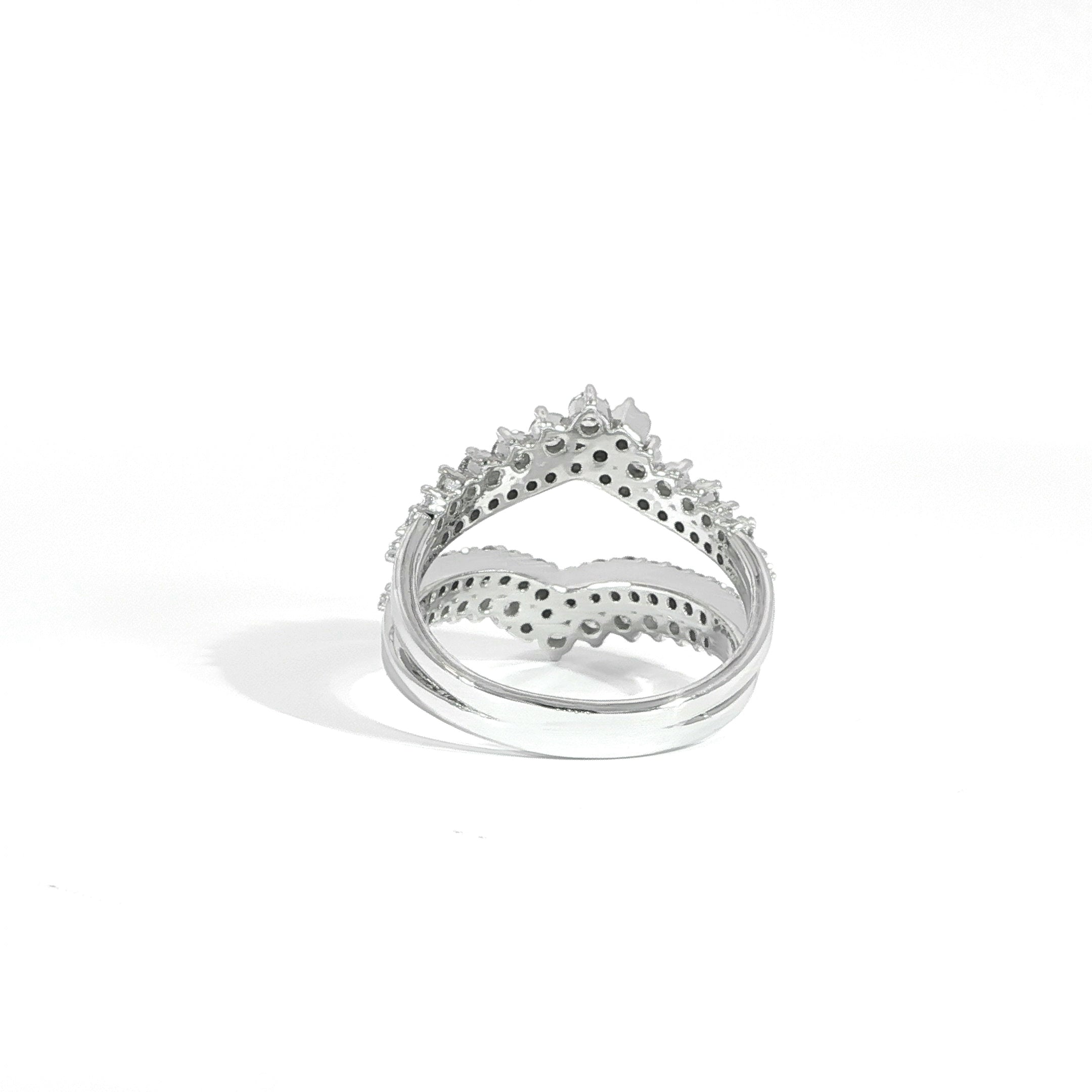 14K Diamond Double Row Enhancer