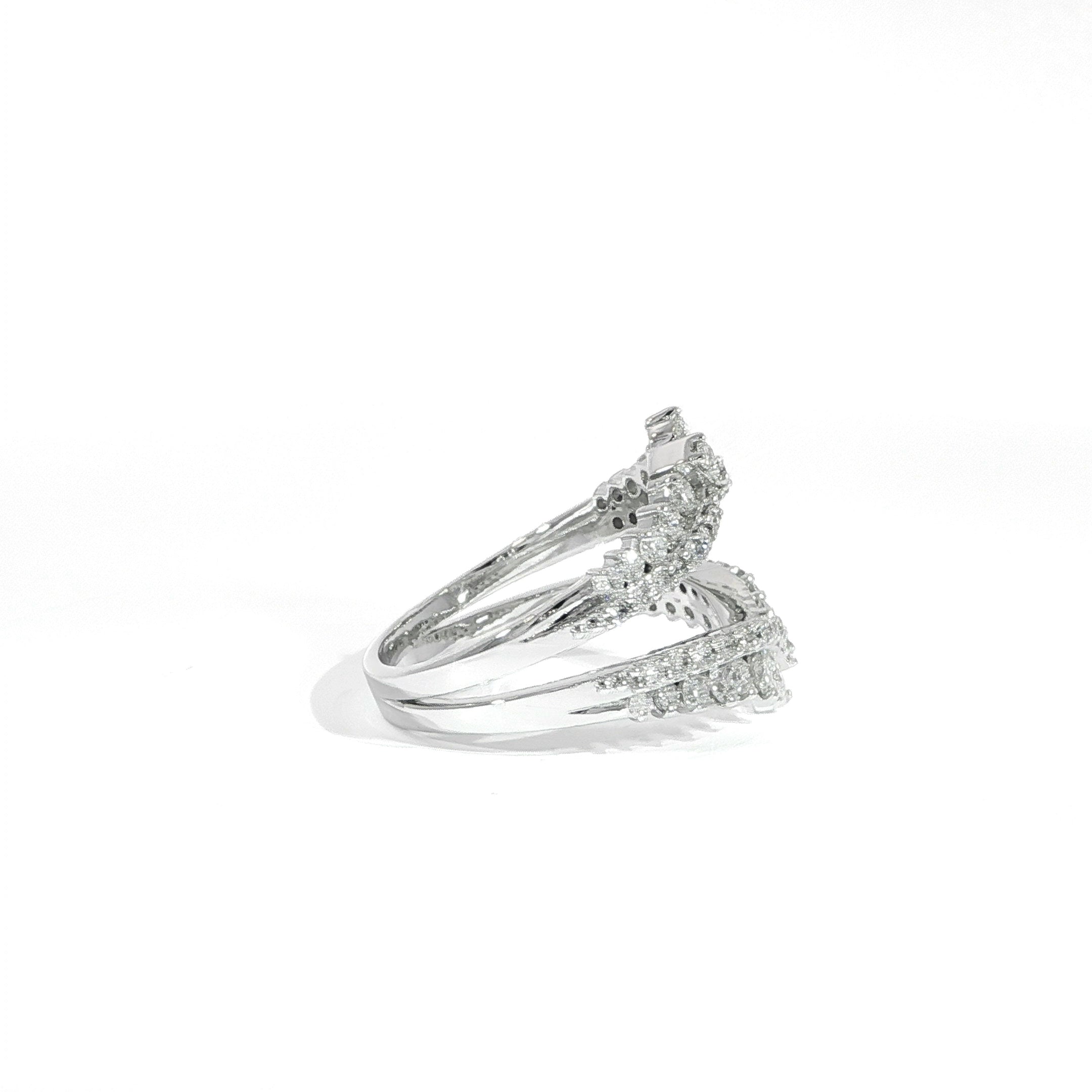 14K Diamond Double Row Enhancer