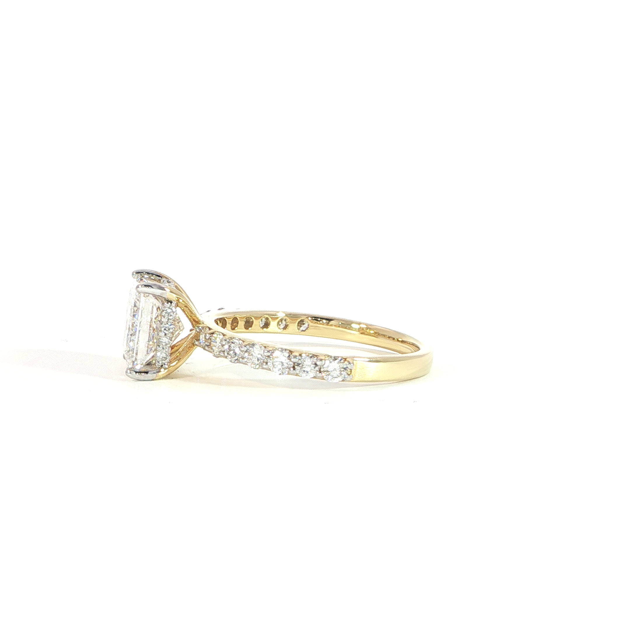 14K Princess-Cut Diamond Ring