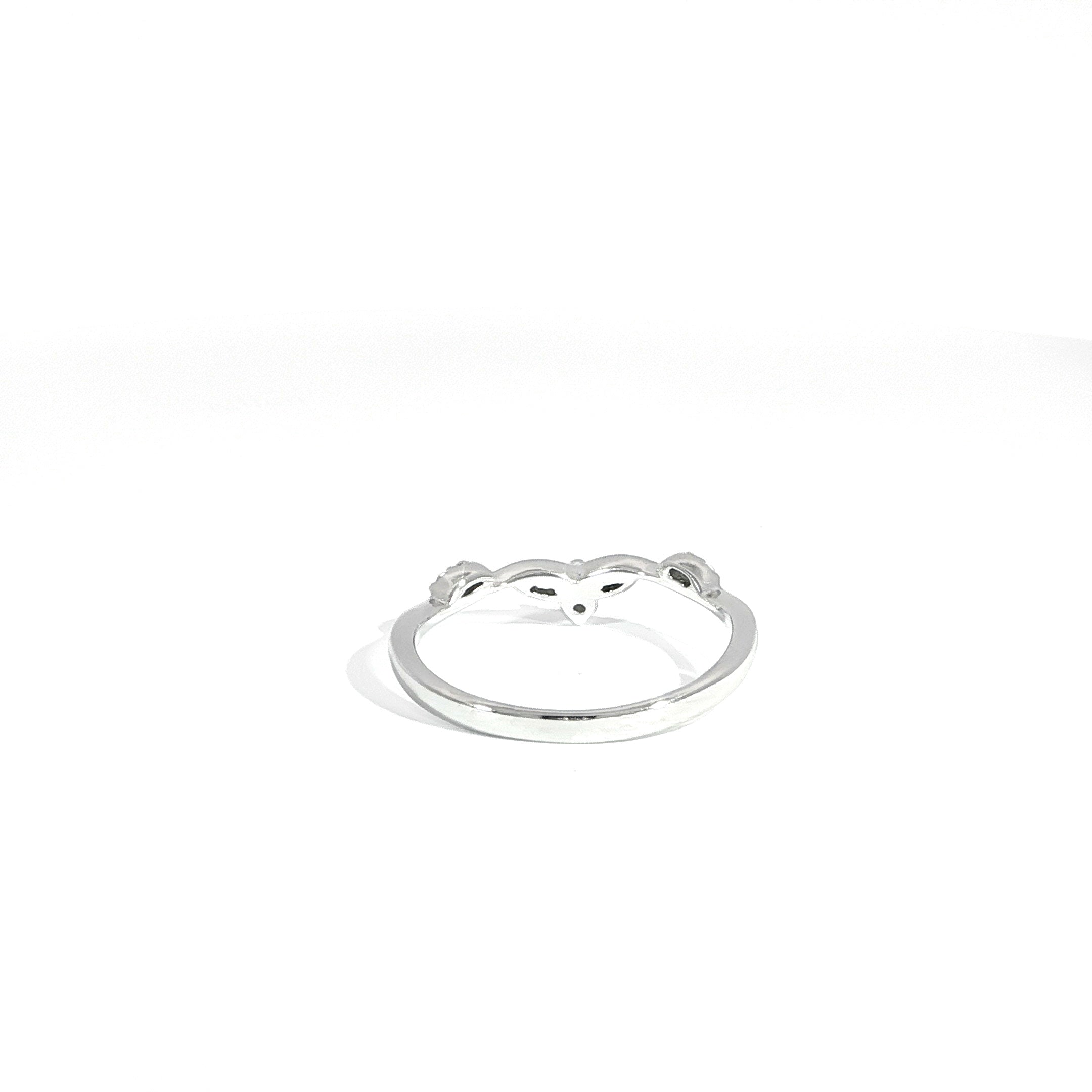 Delicate Marquise Accent Moissanite Ring