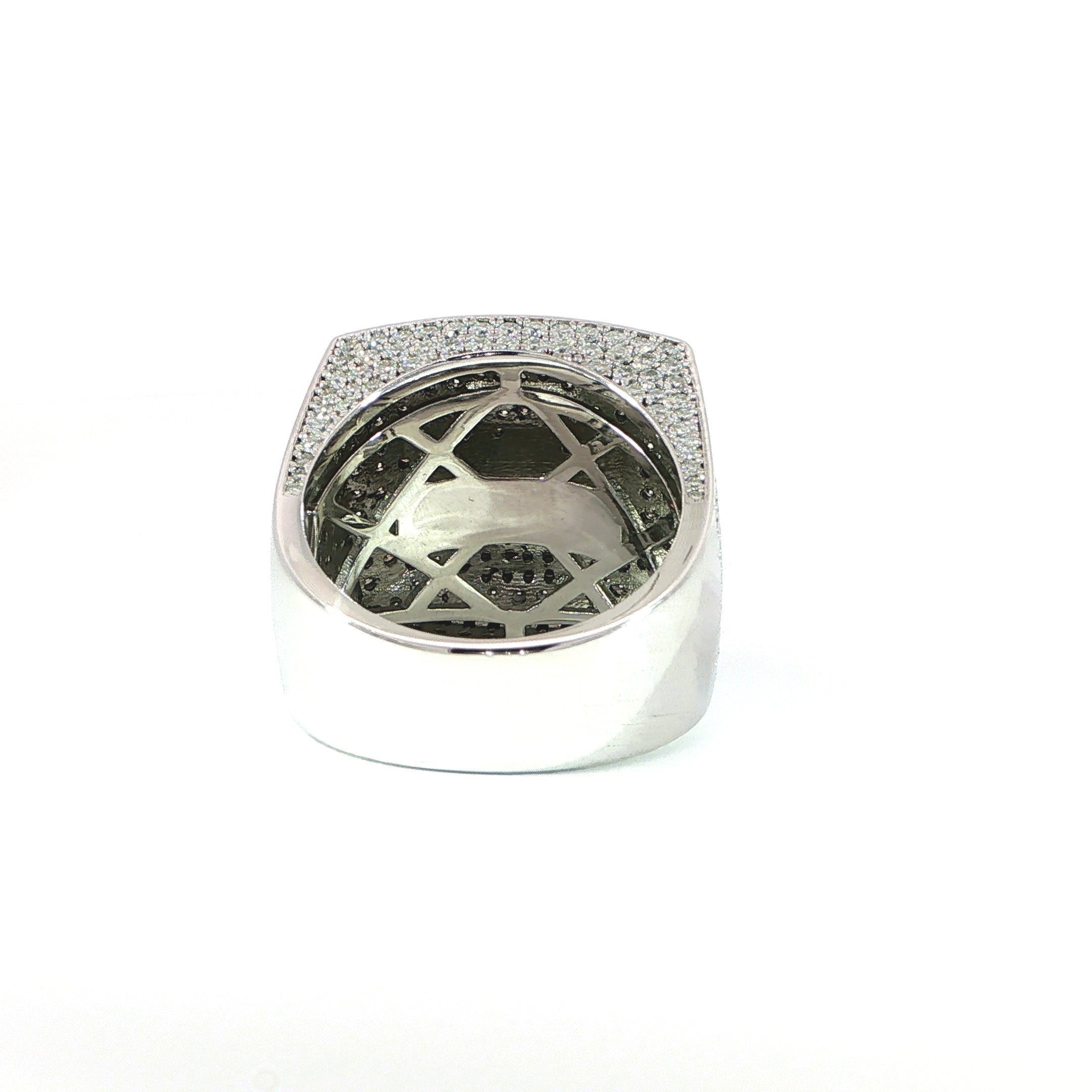 925 Sterling Silver VVS Moissanite King Ring – 5.05 CTW