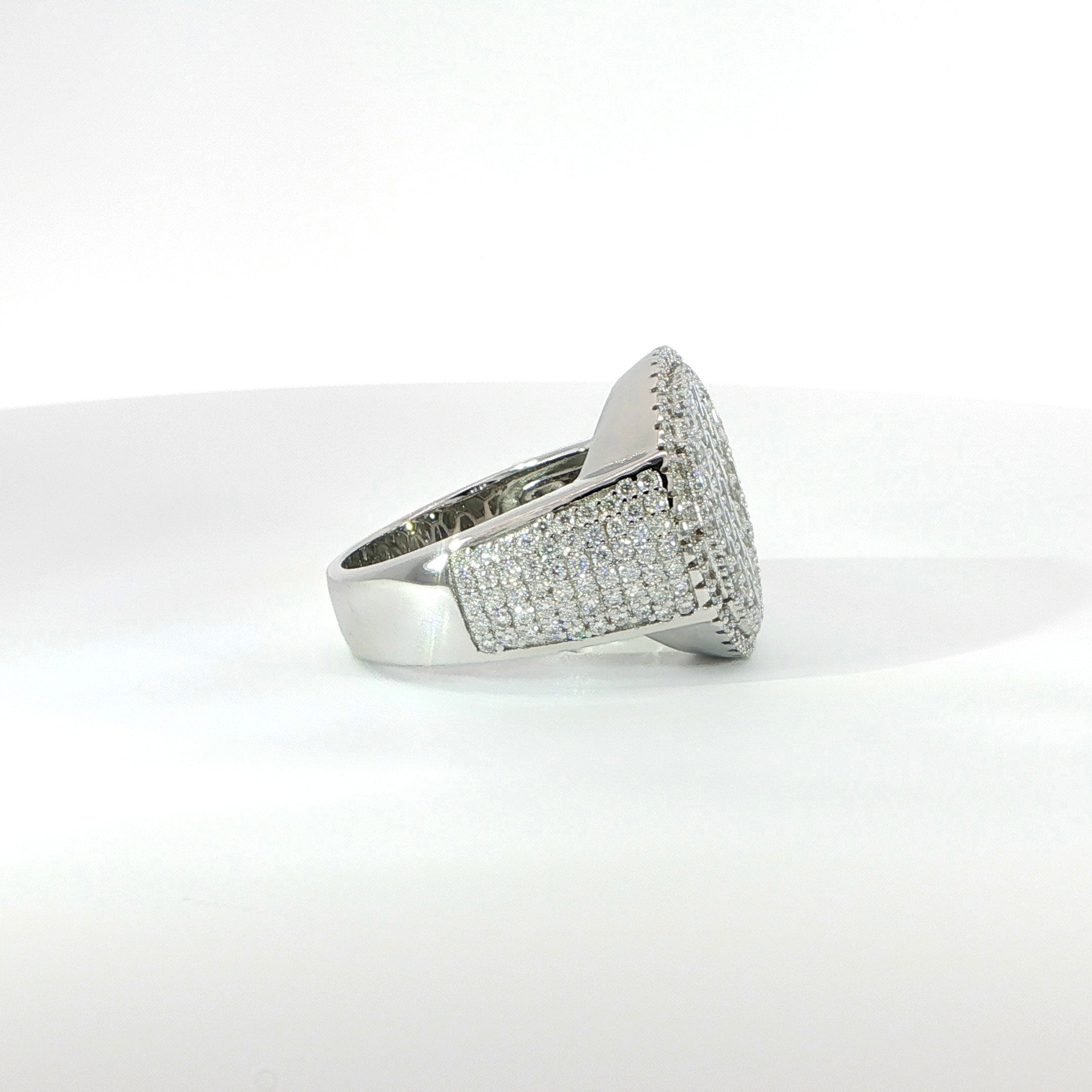 925 Sterling Silver VVS Moissanite Ring - 1