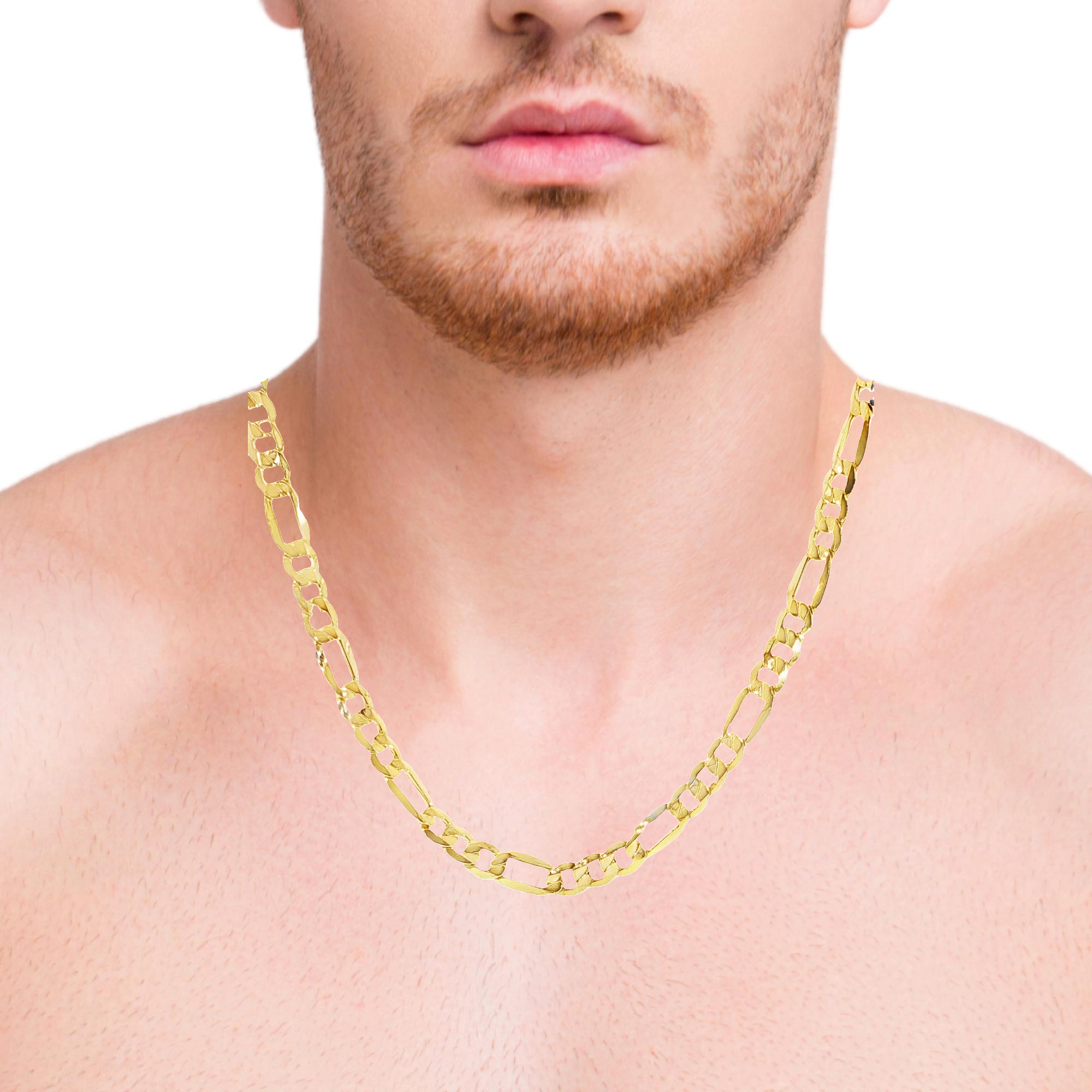 10K Figaro Chain – 8.5MM