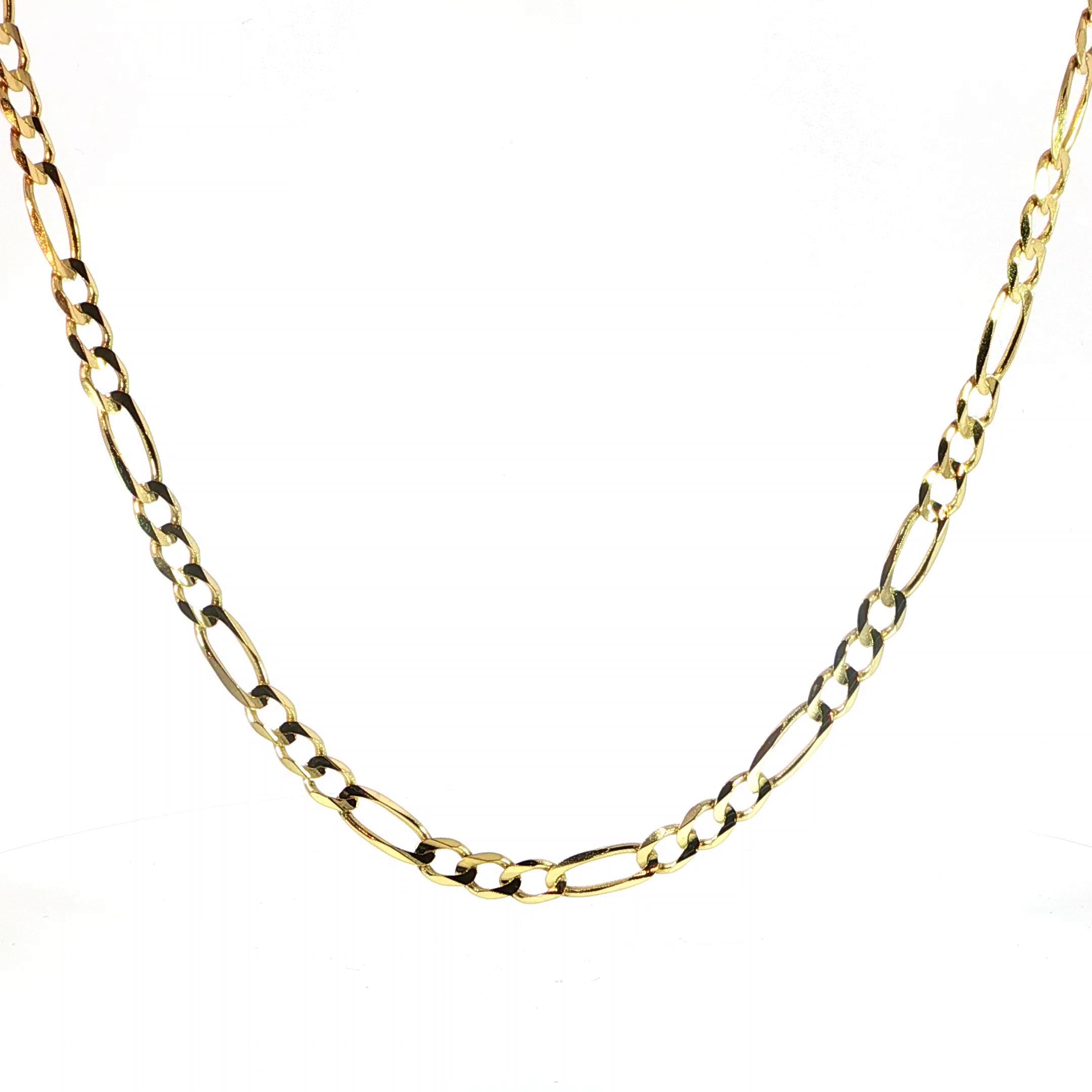 10K Figaro Chain - 6MM