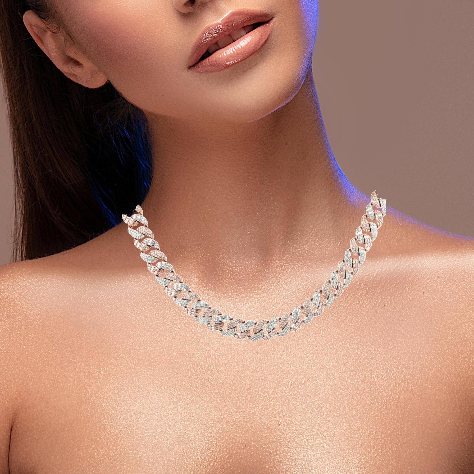 Sterling Silver Miami Cuban Chain – 12mm VVS Moissanite