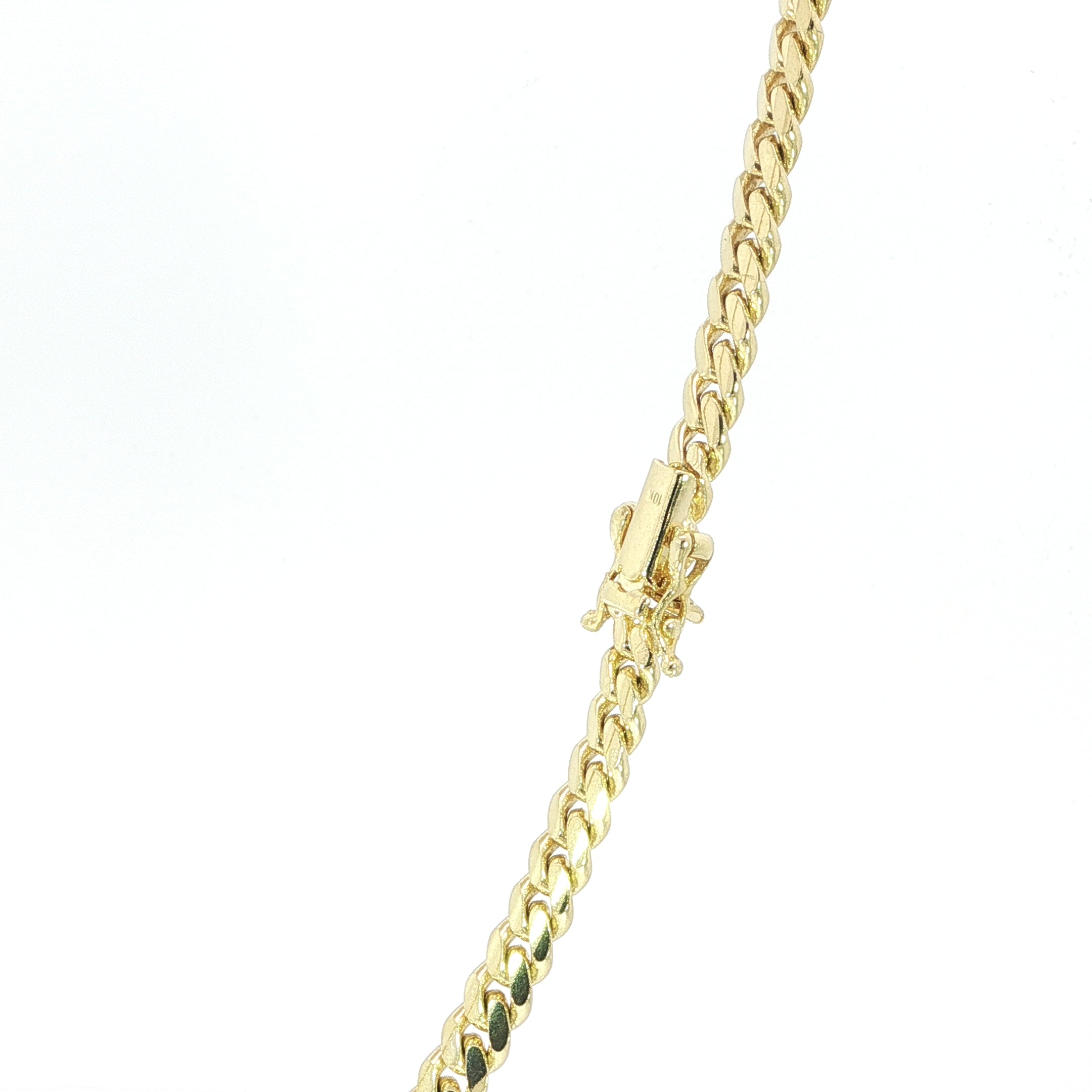 Genuine 10K yellow gold Cuban chain for everyday wear