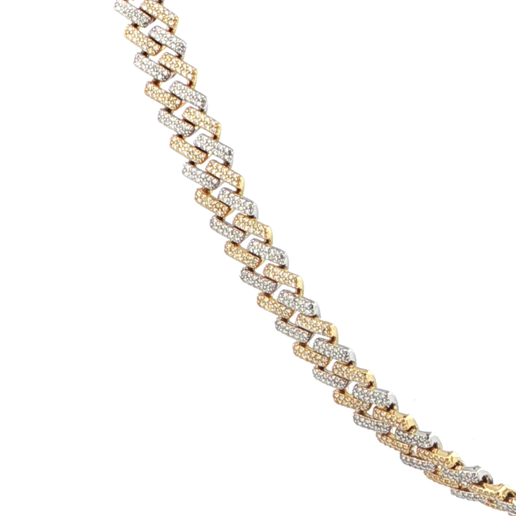 Iced-out 8MM Sterling Silver necklace with premium stones