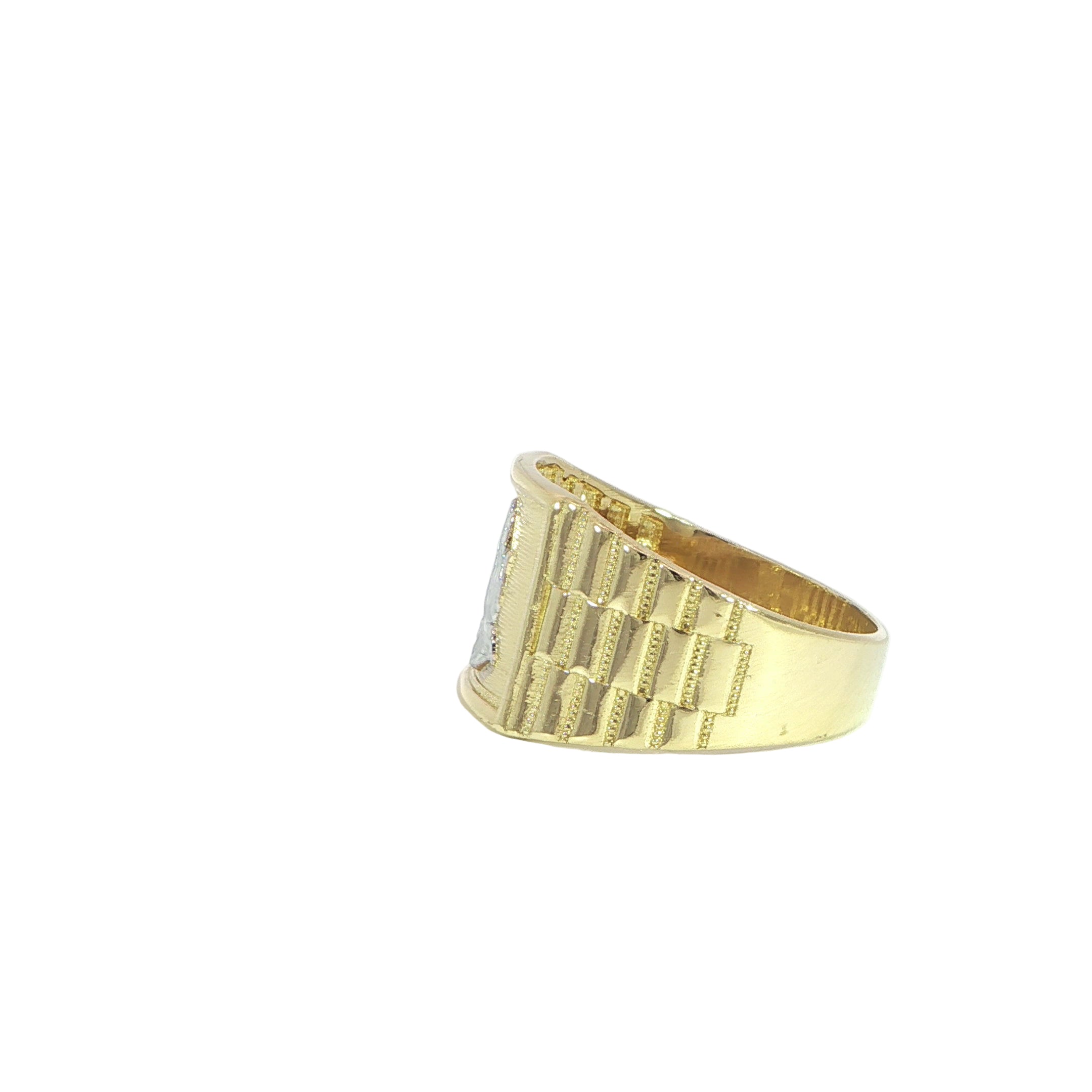 Classic Praying Hands Signet Ring Side