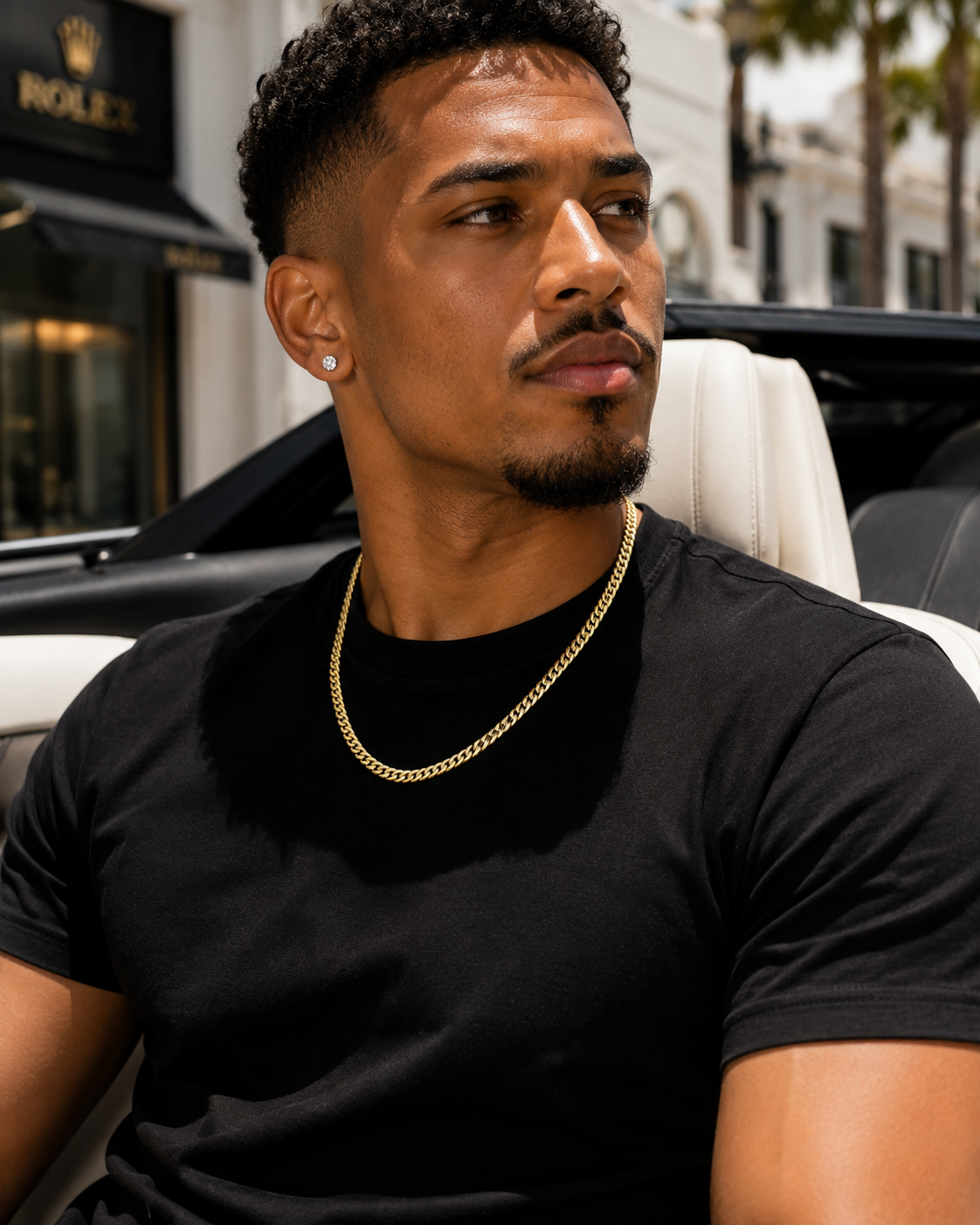 Luxury 10K Yellow Gold 5MM solid Miami Cuban chain necklace