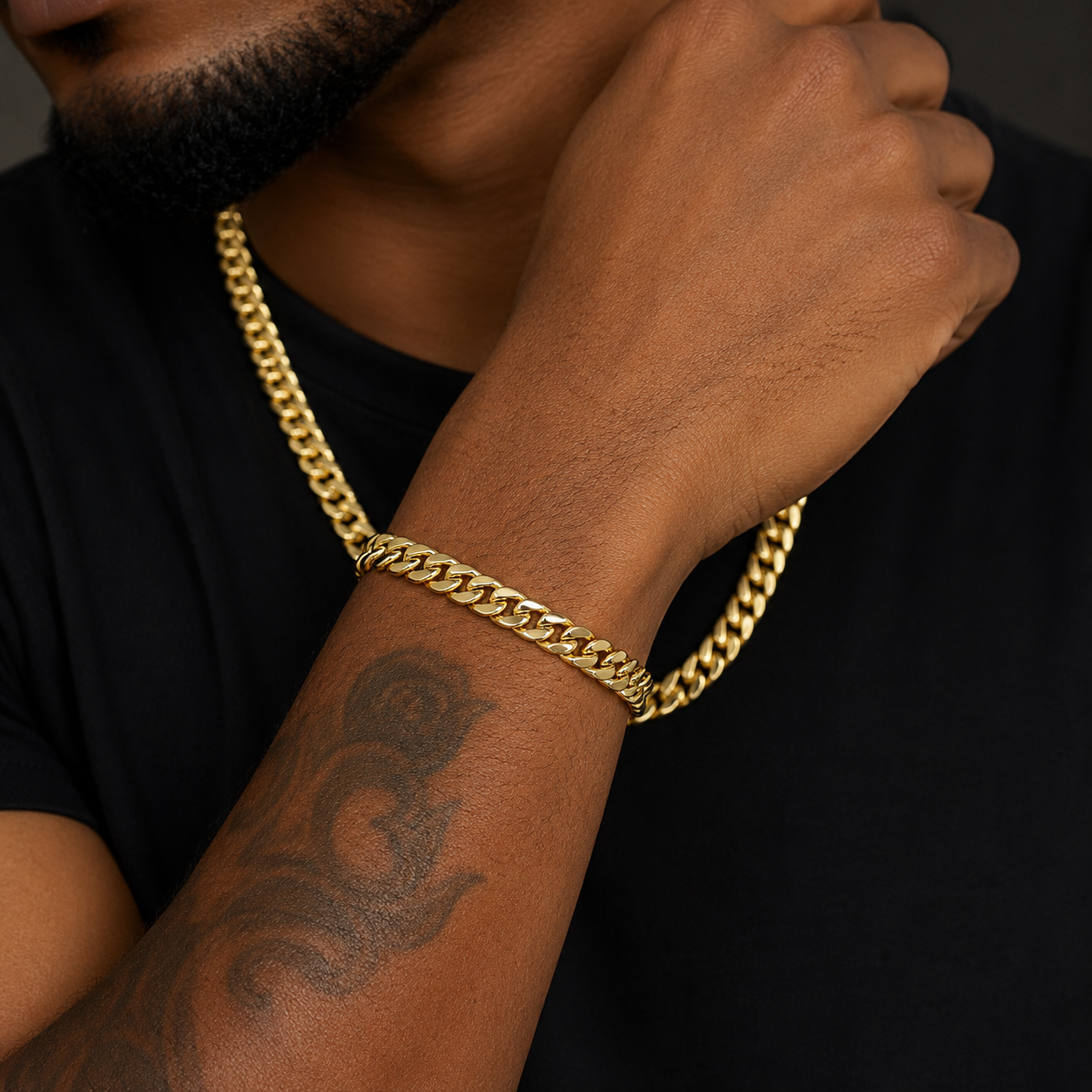 Classic Miami Cuban Link Bracelet in 10K Yellow Gold