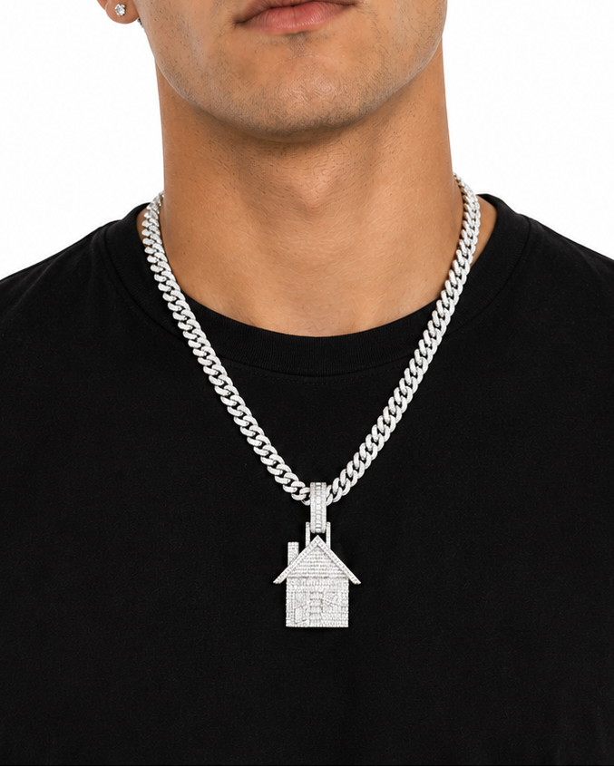 Real estate inspired house pendant with luxury detailing