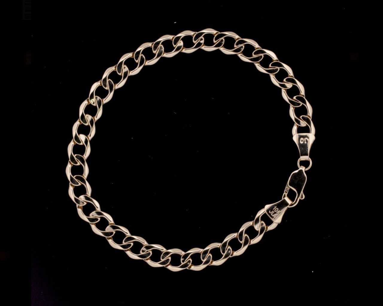 10K Yellow Gold Cuban Bracelet - 7.4MM