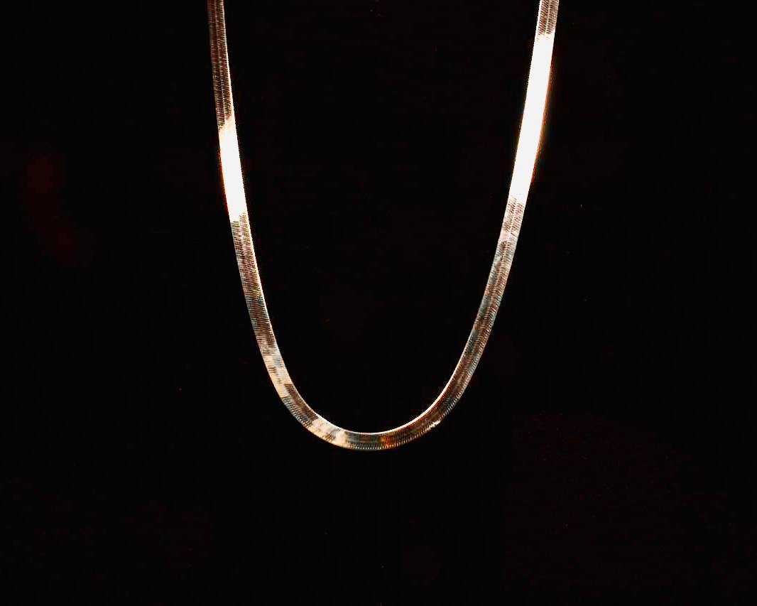 10K Yellow Gold Herringbone Chain - 4.6 MM