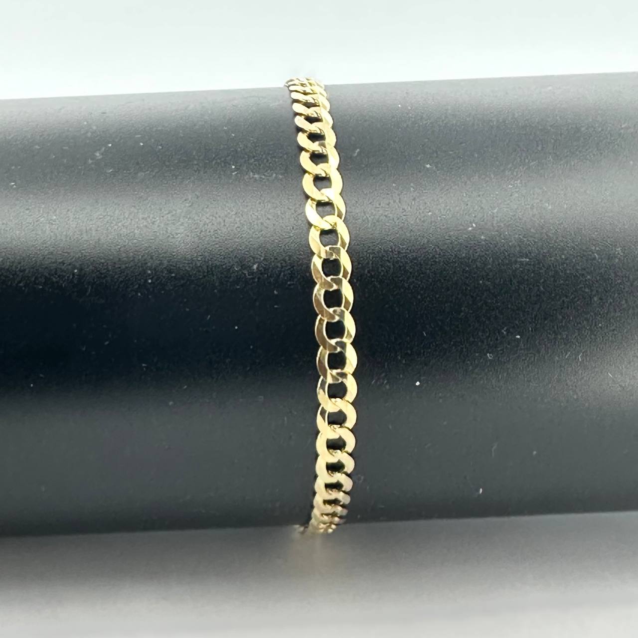 14K Yellow Gold Solid Cuban Bracelet - 4.7MM,