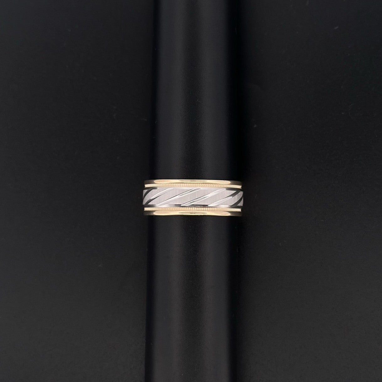 14K Two-Tone Gold Band Ring