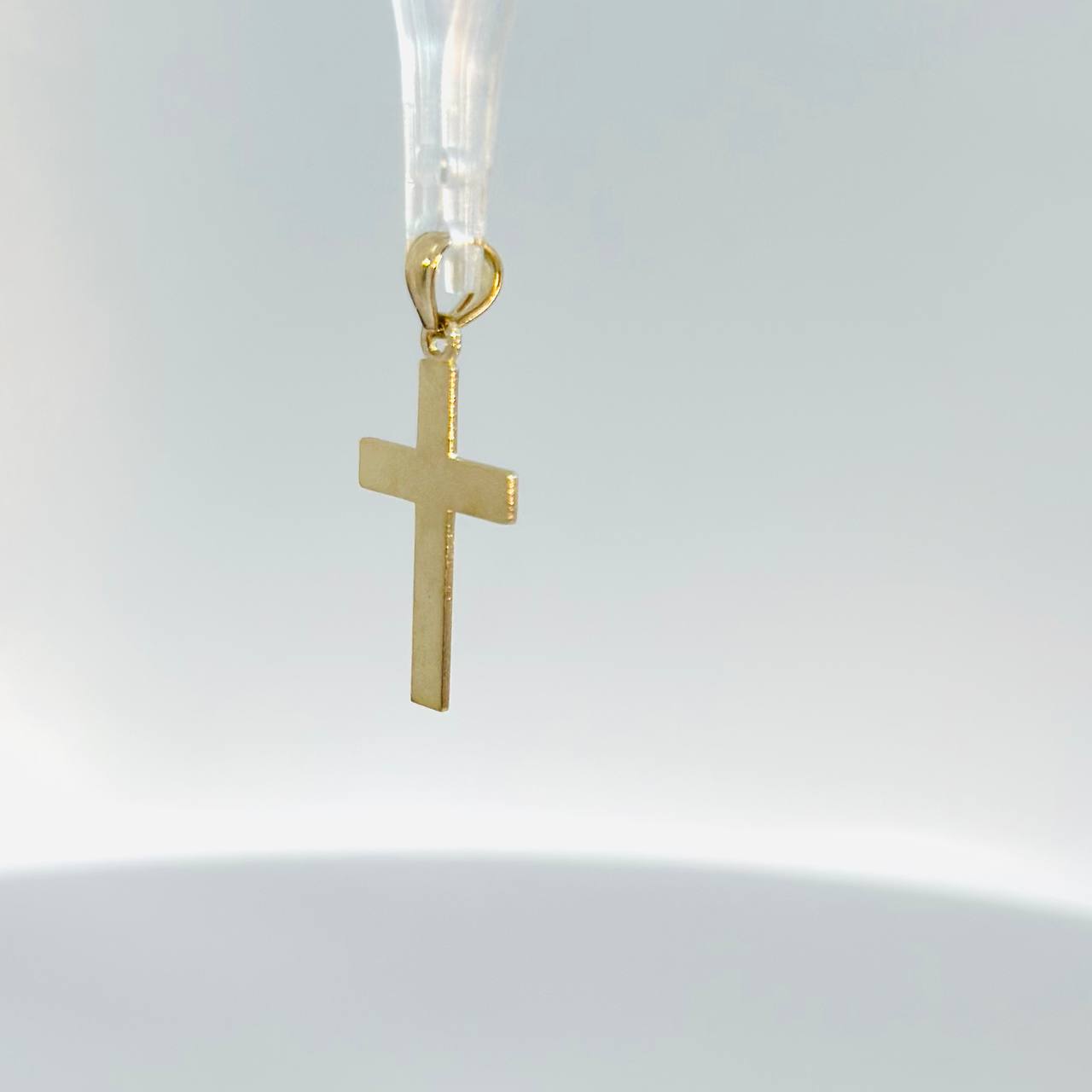 14K Yellow Gold Plain Cross Pendant  (1)