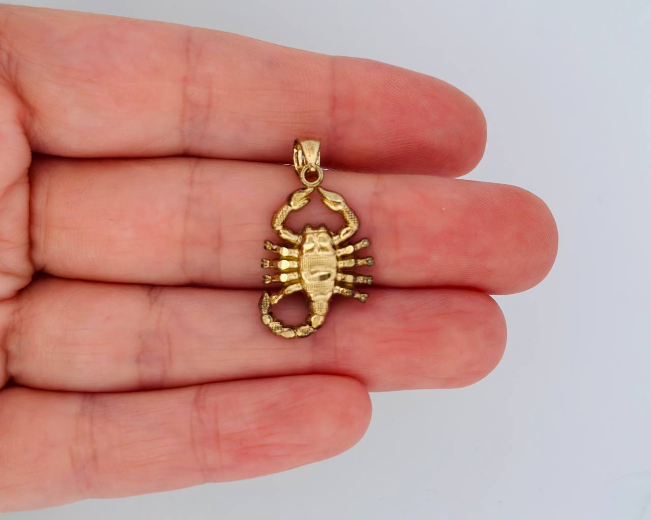 10K Gold Scorpion Pendant