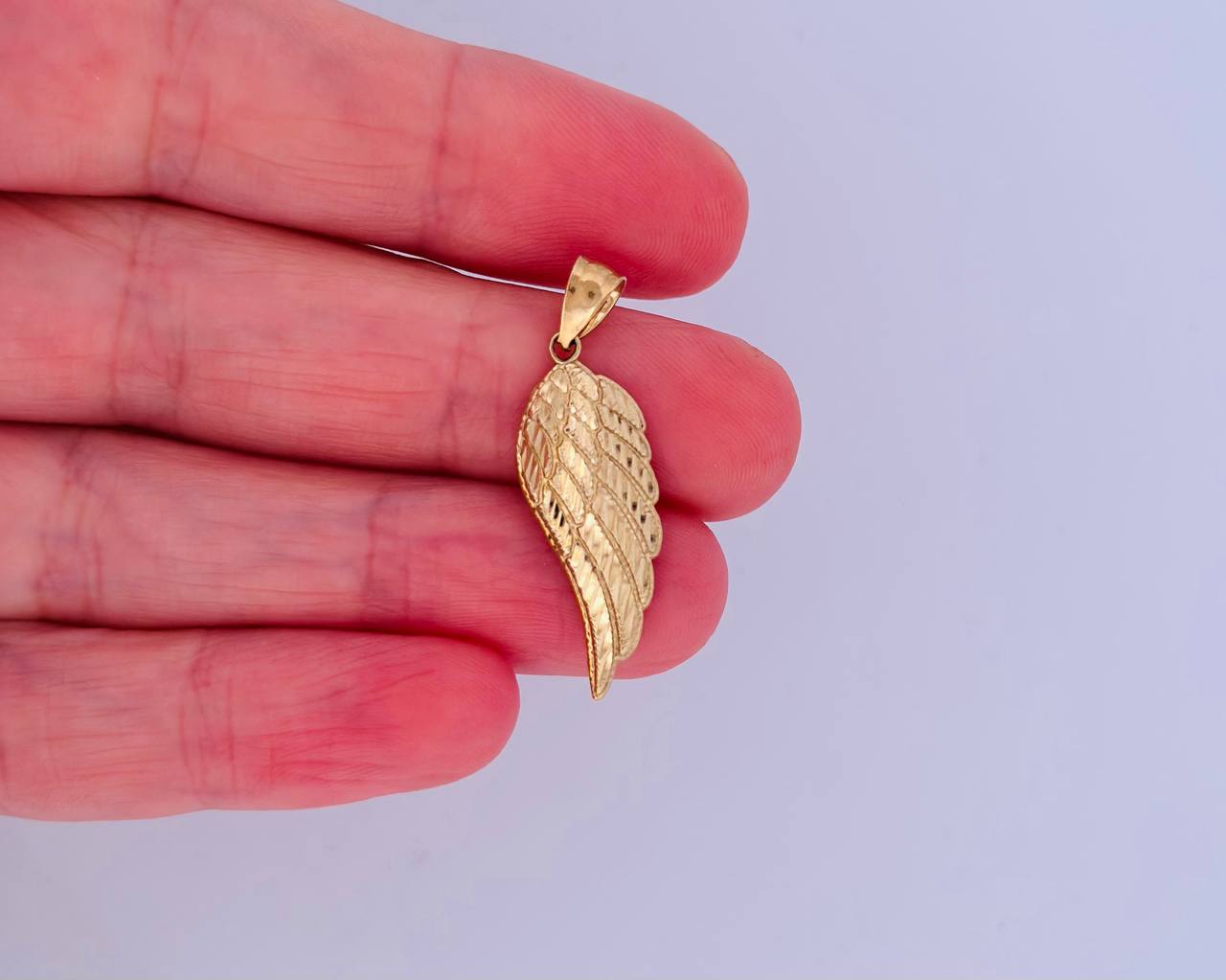 10K Angel Wing Pendant