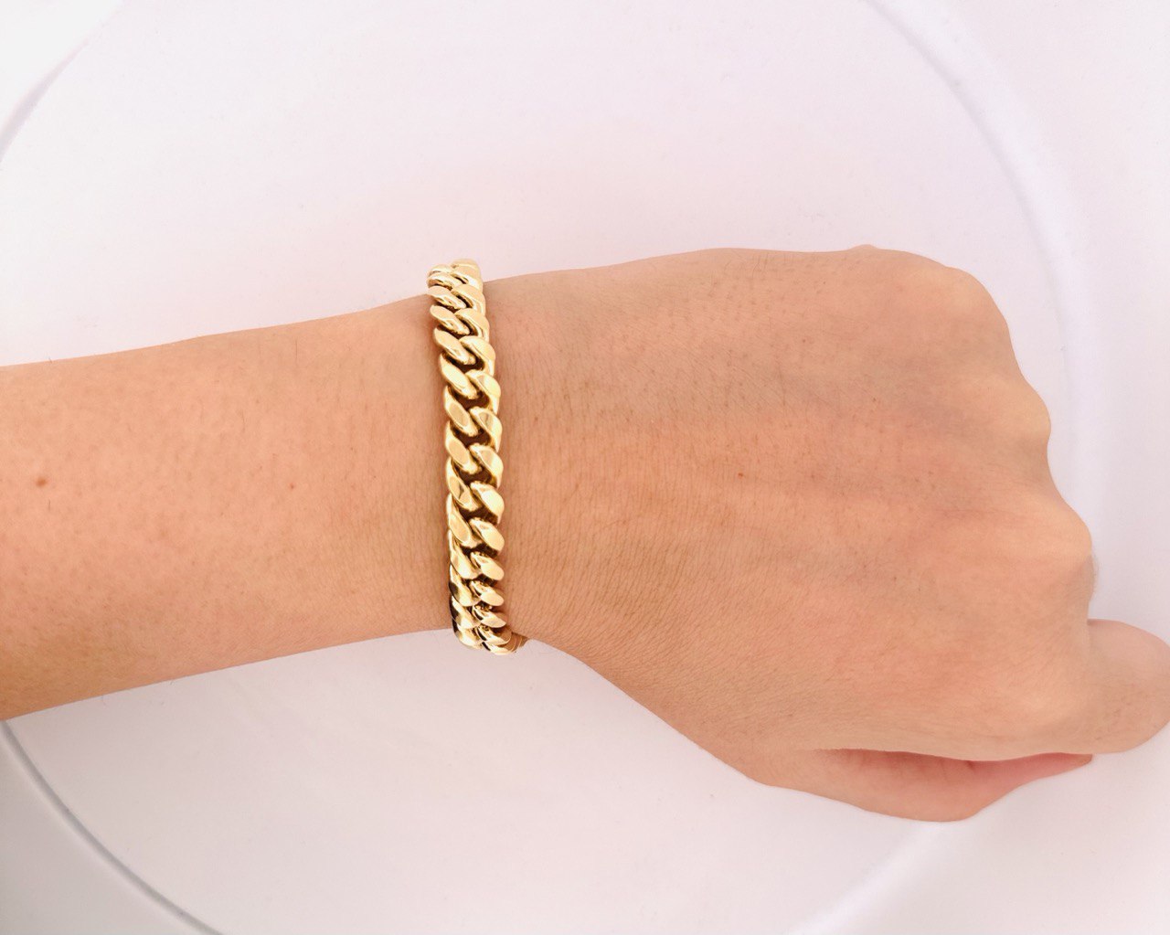 14K Miami Cuban Bracelet - 9MM