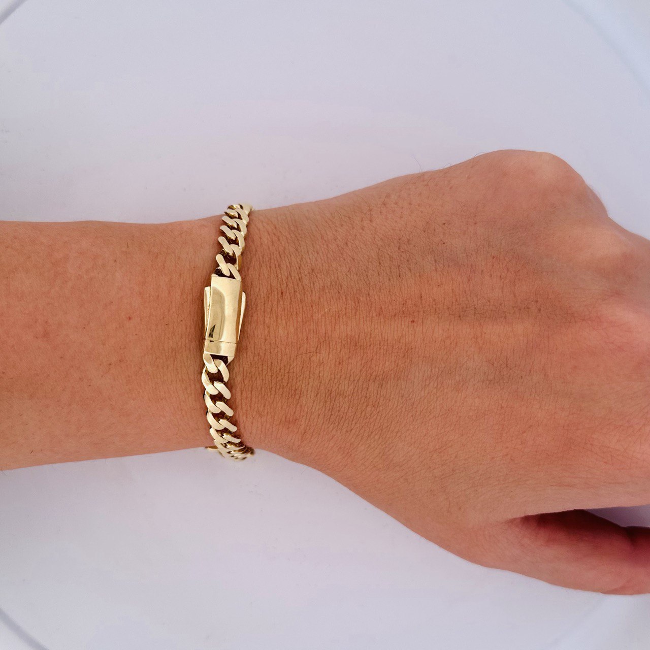 10K Yellow Gold Monaco Miami Cuban Bracelet - 6.5MM