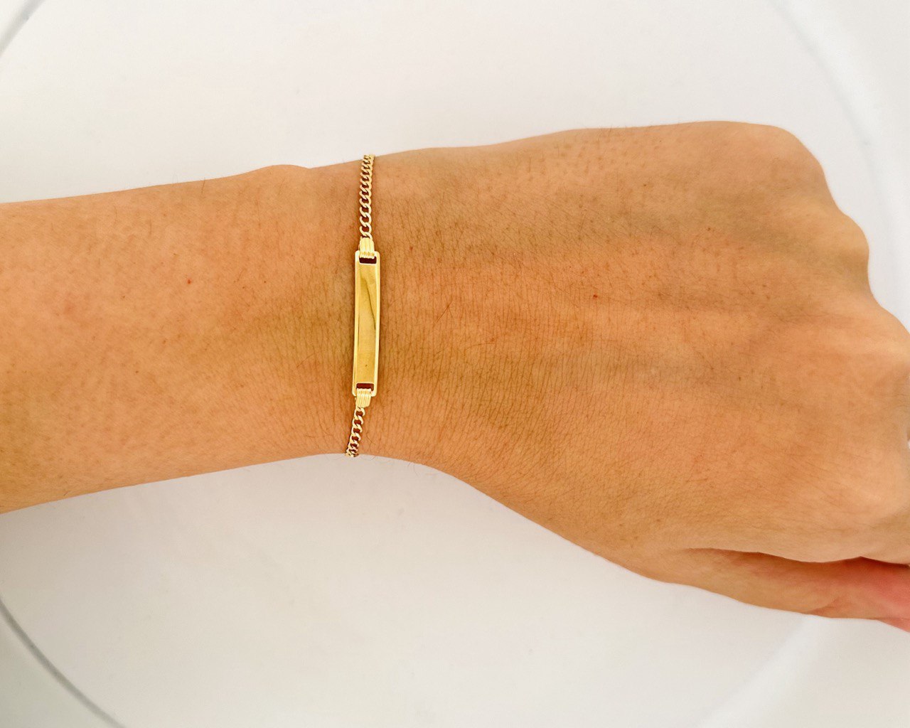 14K Yellow Gold Baby ID Bracelet - 5MM