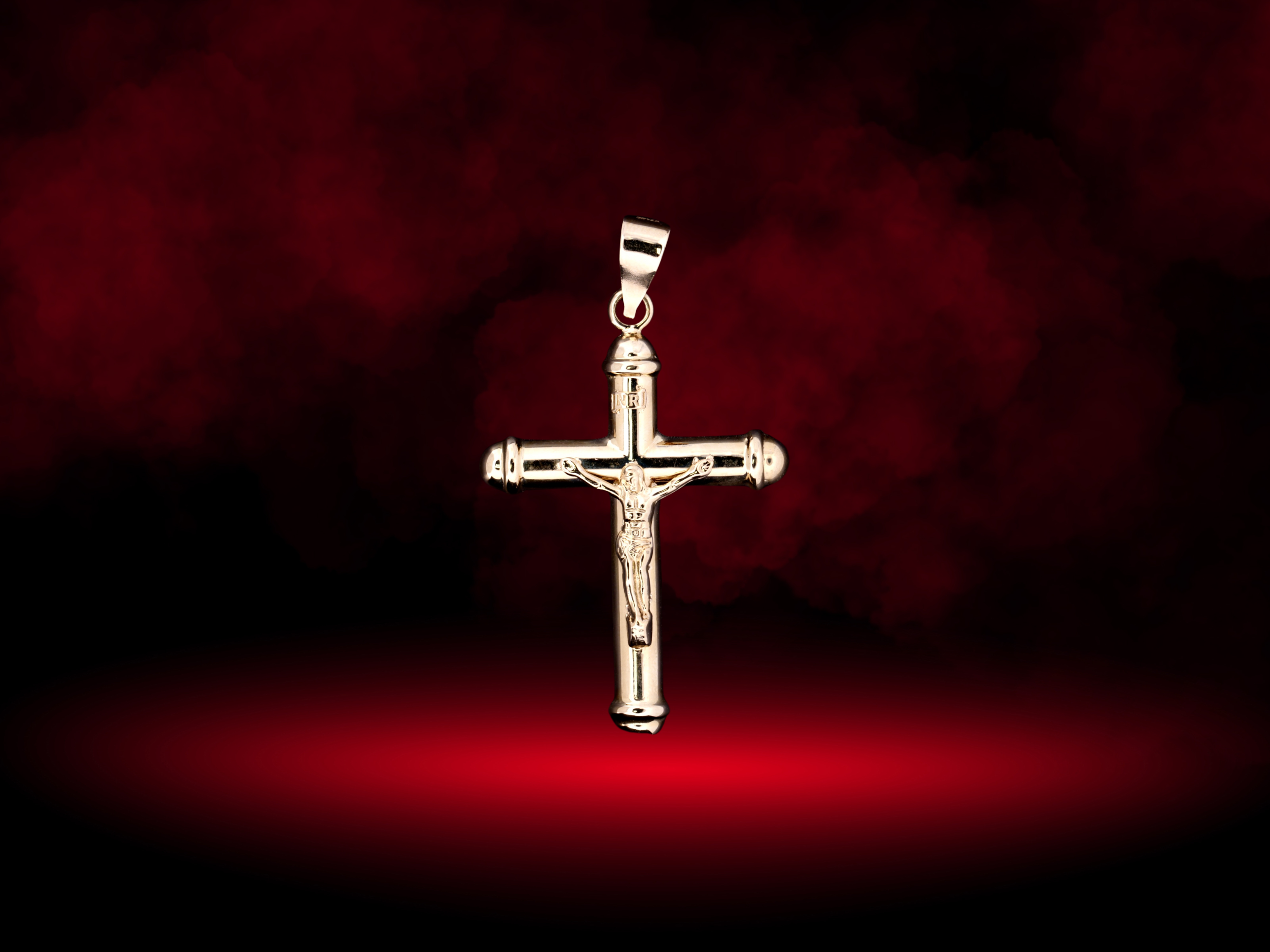 14K Gold Crucifix Pendant  - 1