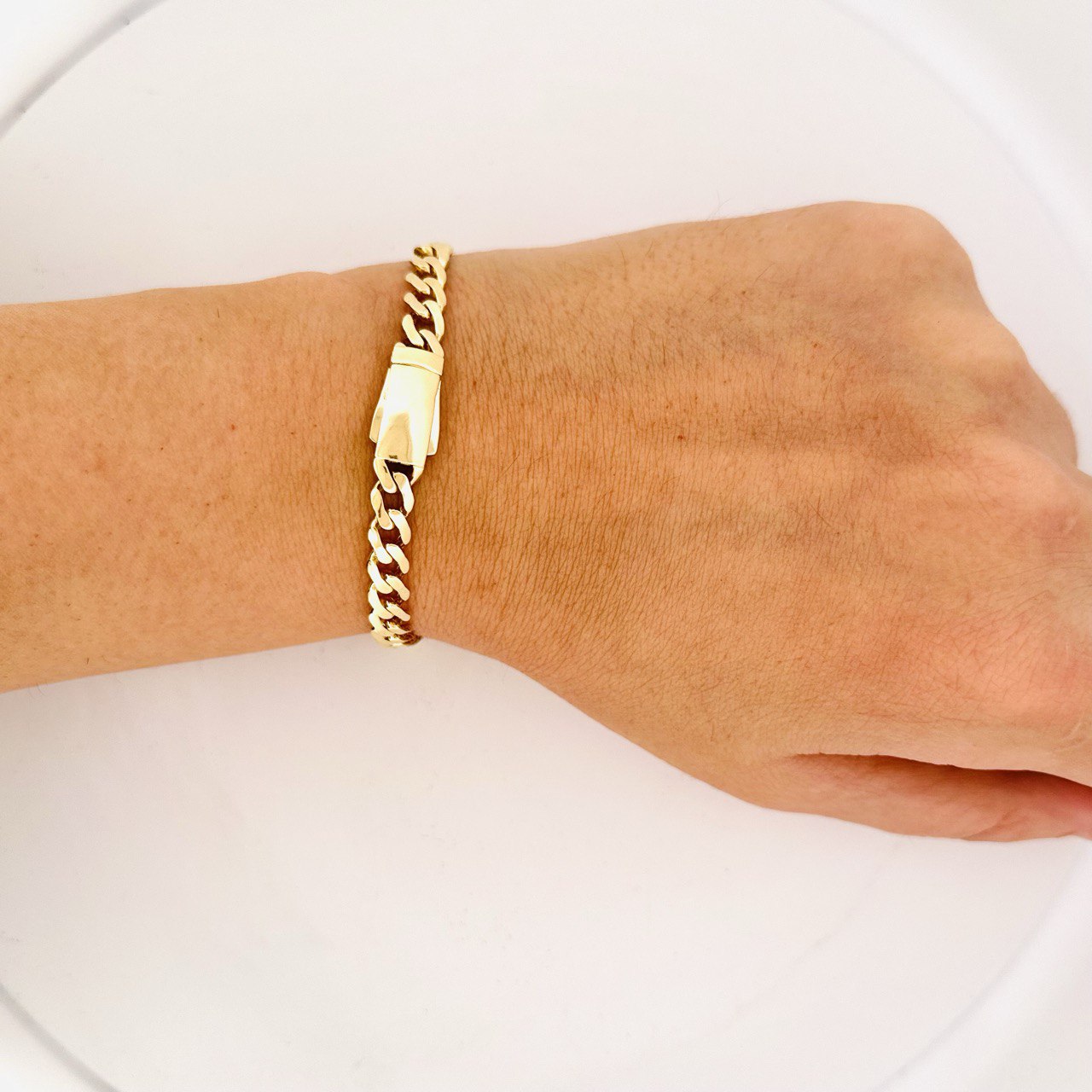 14K Yellow Gold Monaco Miami Cuban Bracelet - 6.5mm