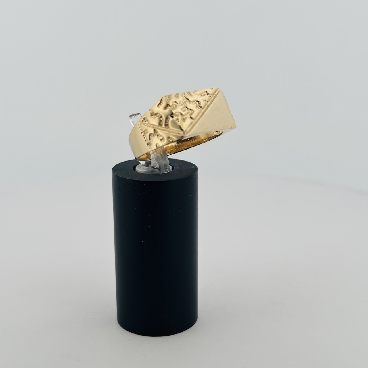 14K Yellow Gold Nugget Men’s Ring - 10.1MM