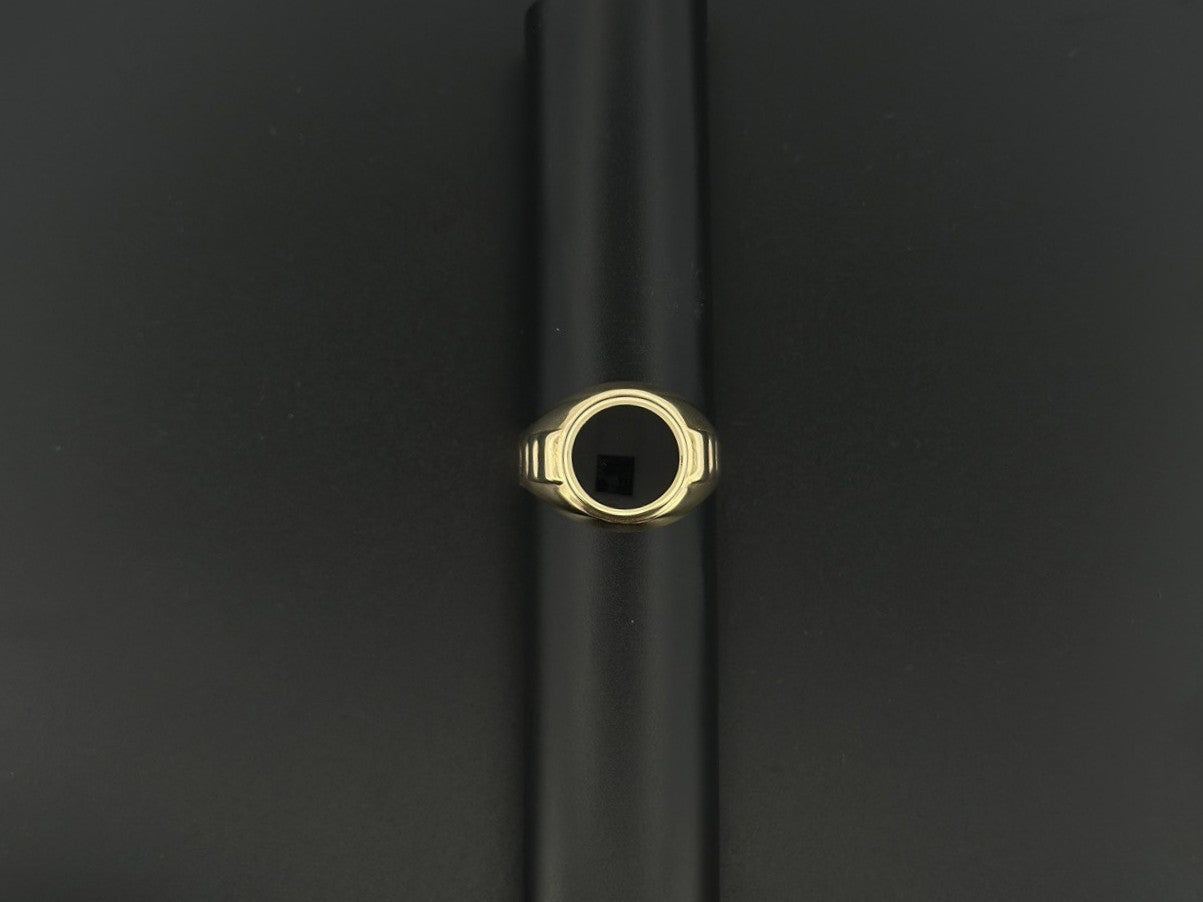14K Gold Onyx Ring
