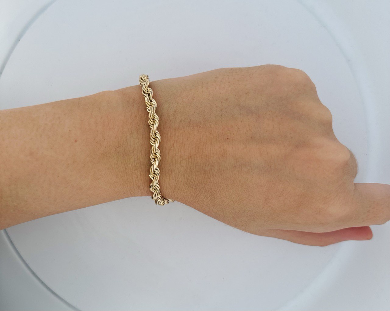10K Rope Bracelet 4.5MM