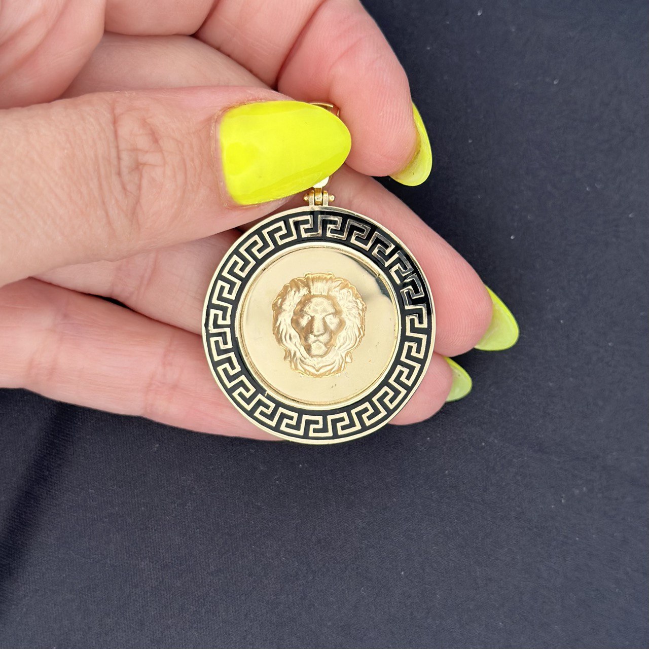 14K Greek Lion Pendant  - 3