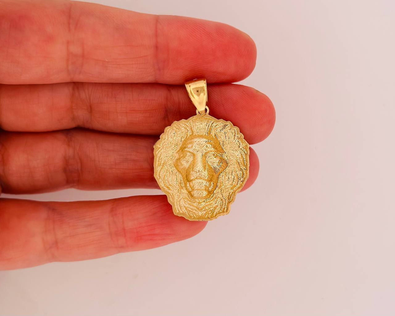 14K Lion Pendant - 1