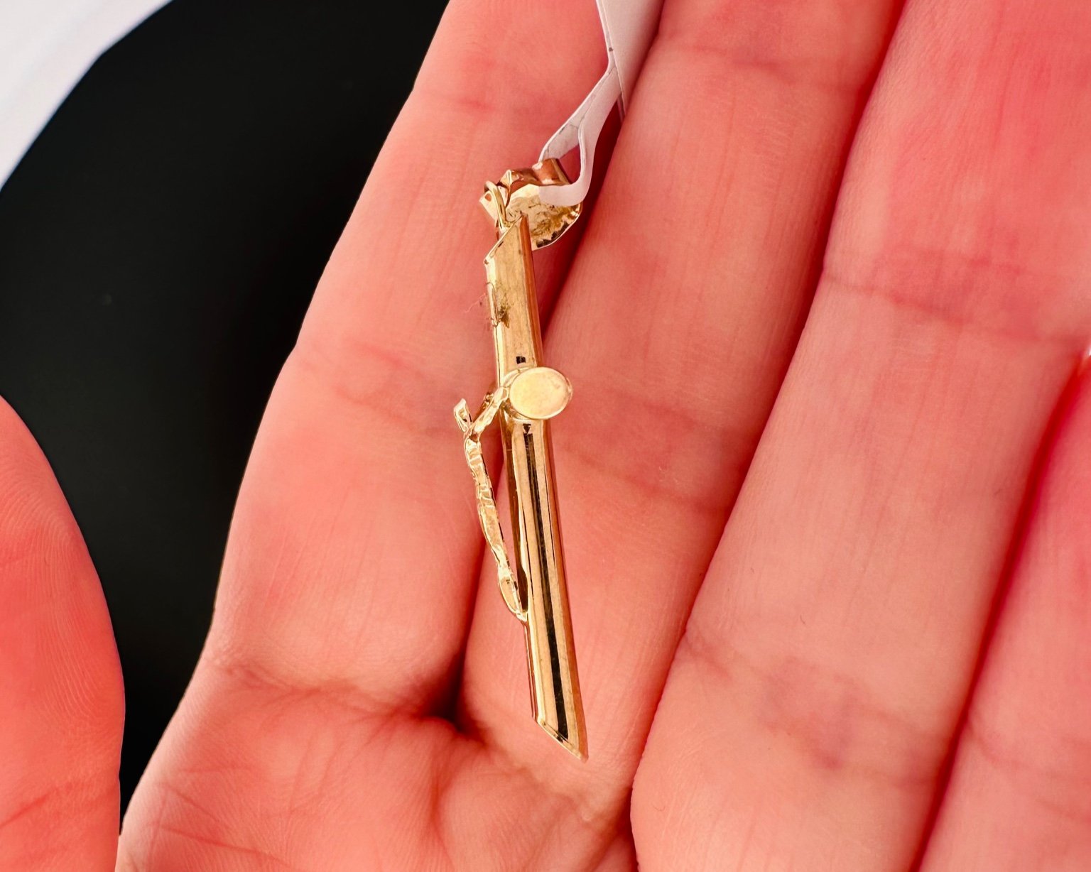 14K Gold Crucifix Pendant  - 4