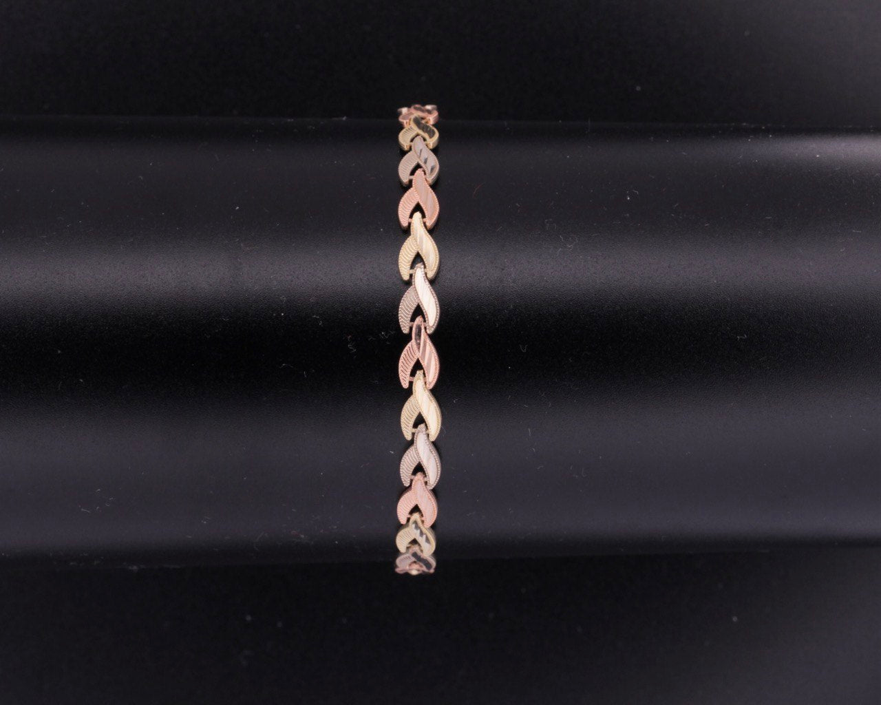 14K Three-Tone Gold Fancy Bracelet - 5.3MM