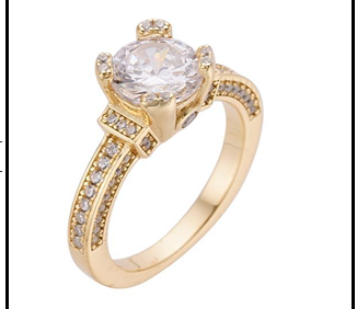 925 Sterling Silver Crown Ring with VVS Moissanite, 2.5ctw