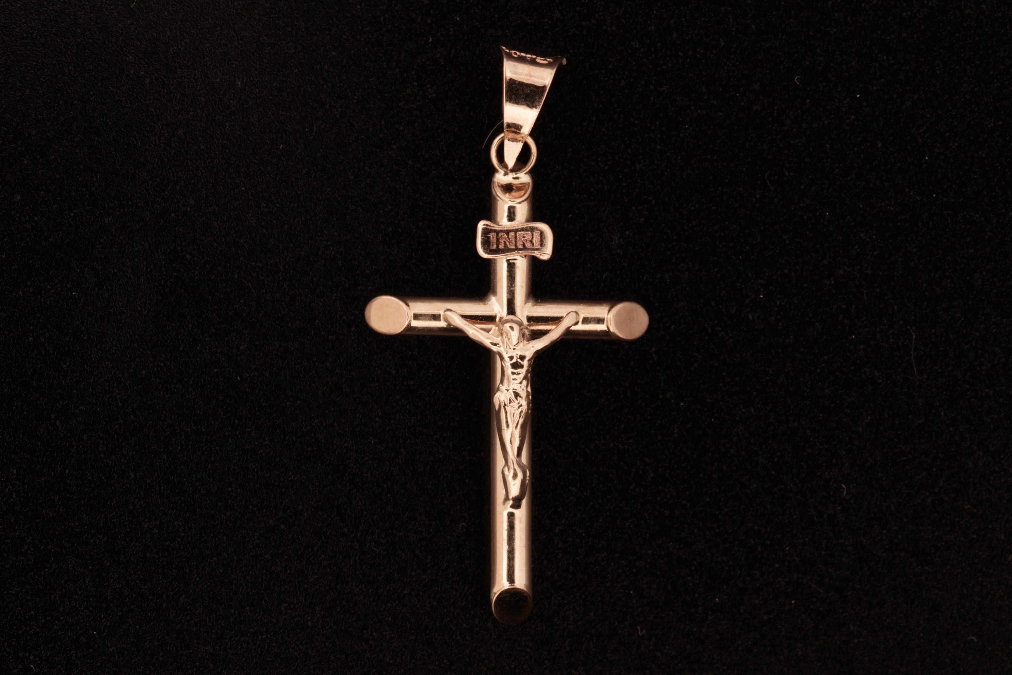 14K Gold Crucifix Pendant  - 5