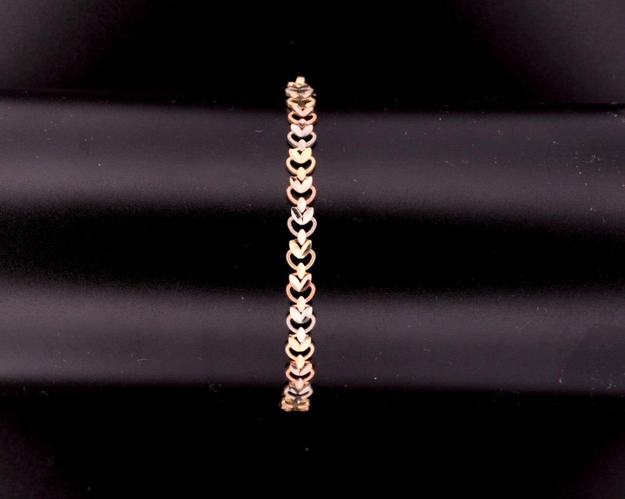 14K Three Color Gold Fancy Bracelet - 5.4MM