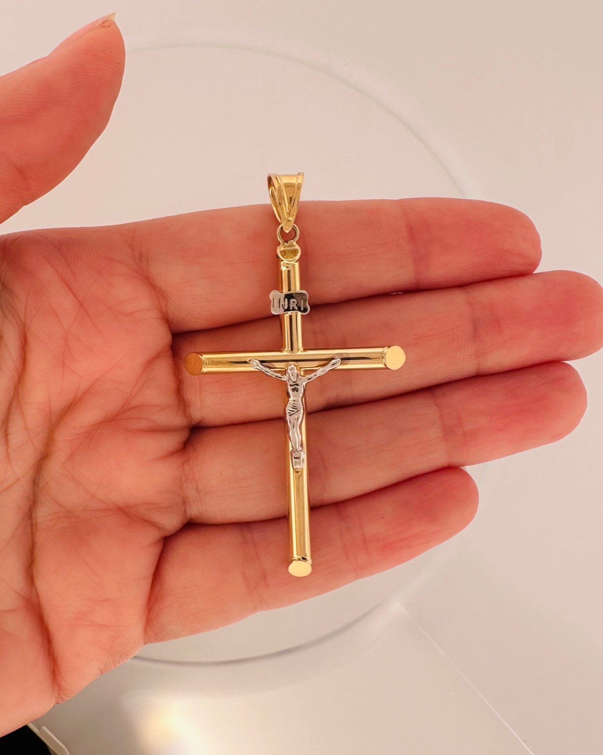 14K Gold Crucifix Pendant  - 6