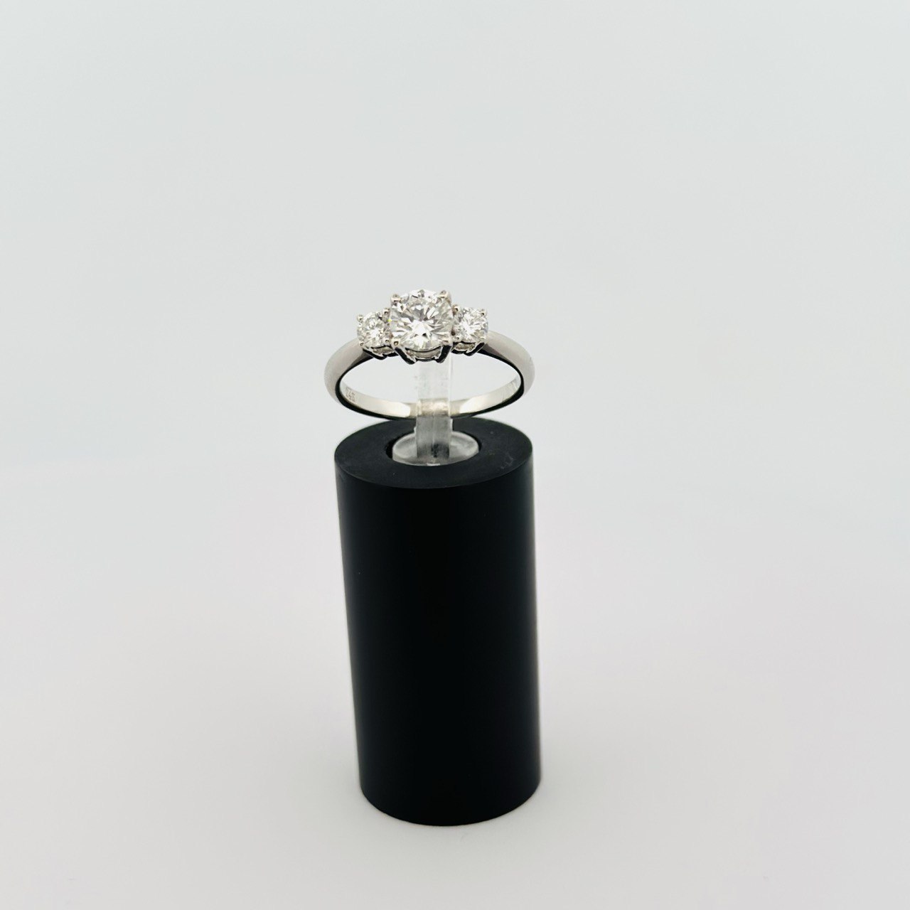 14K Gold Three-Stone Diamond Ring