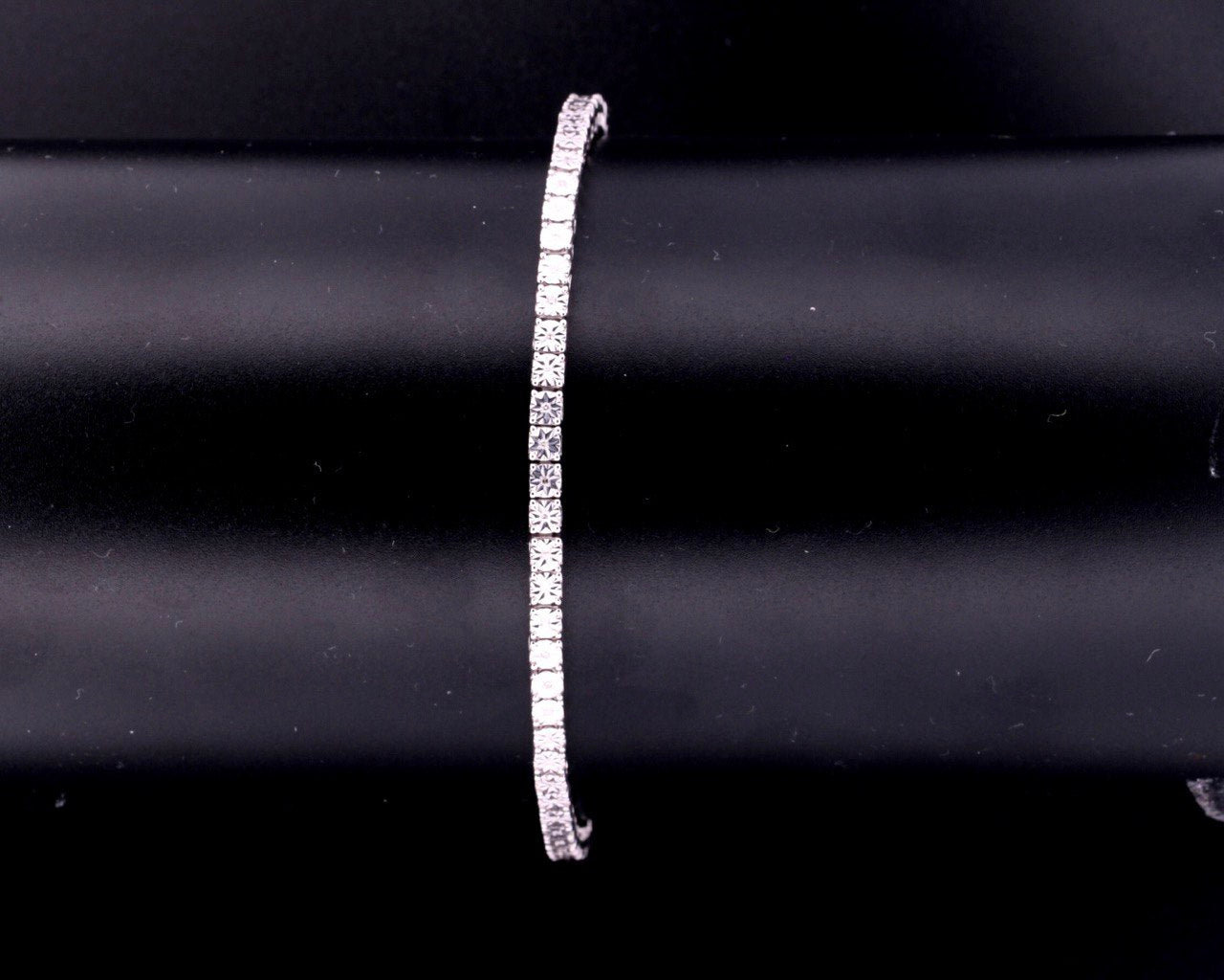 Sterling Silver 3.5mm Tennis Bracelet with SI Diamond, 0.18 Carats,