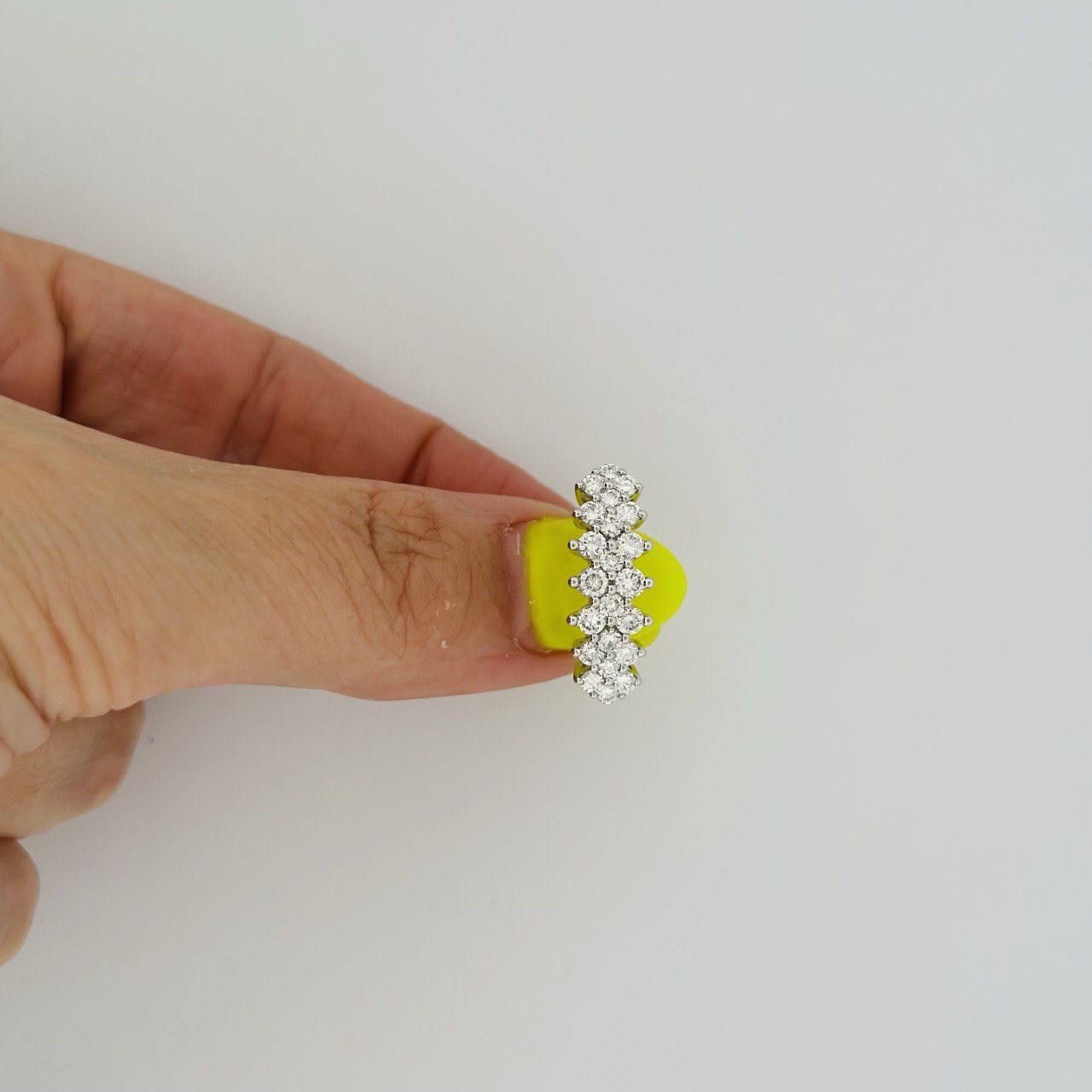 14K Gold Multi-Row Diamond Band - 1.02ctw