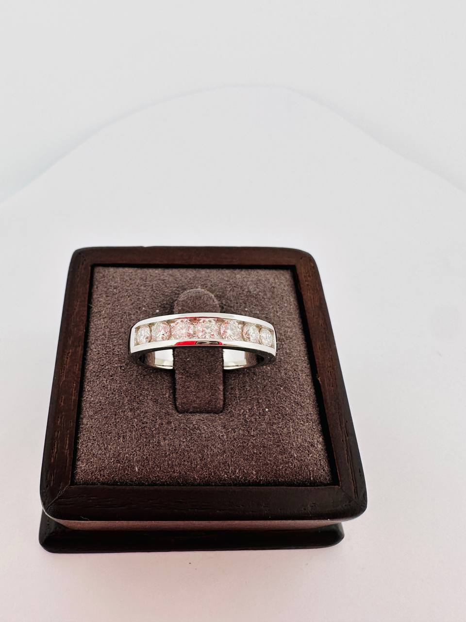 925 Sterling Silver VVS Moissanite 3mm Band