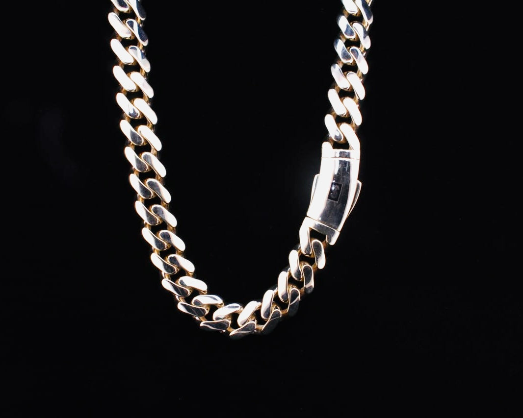 10K Solid Monaco Chain - 13MM