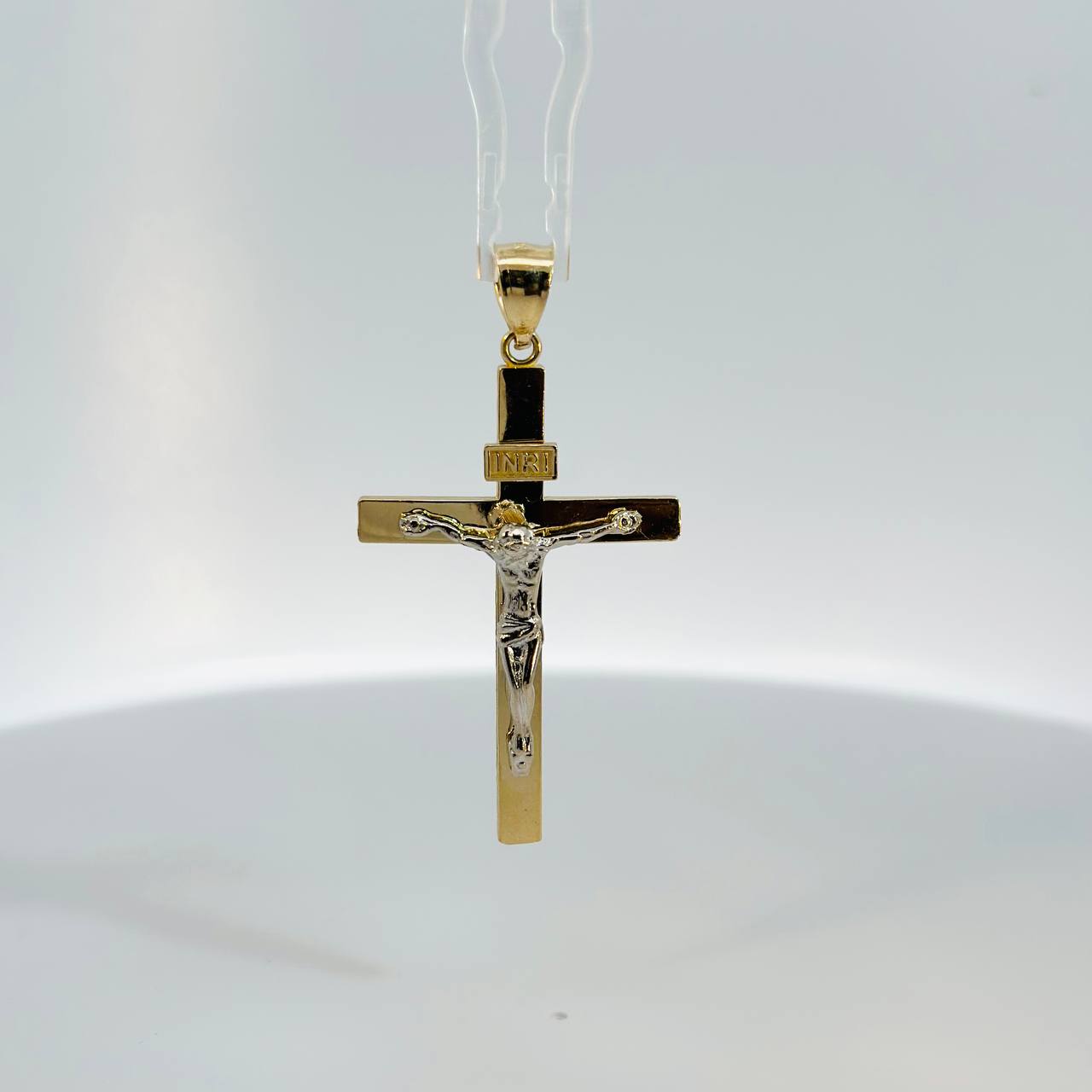 14K Yellow Gold Crucifix Pendant  - 2
