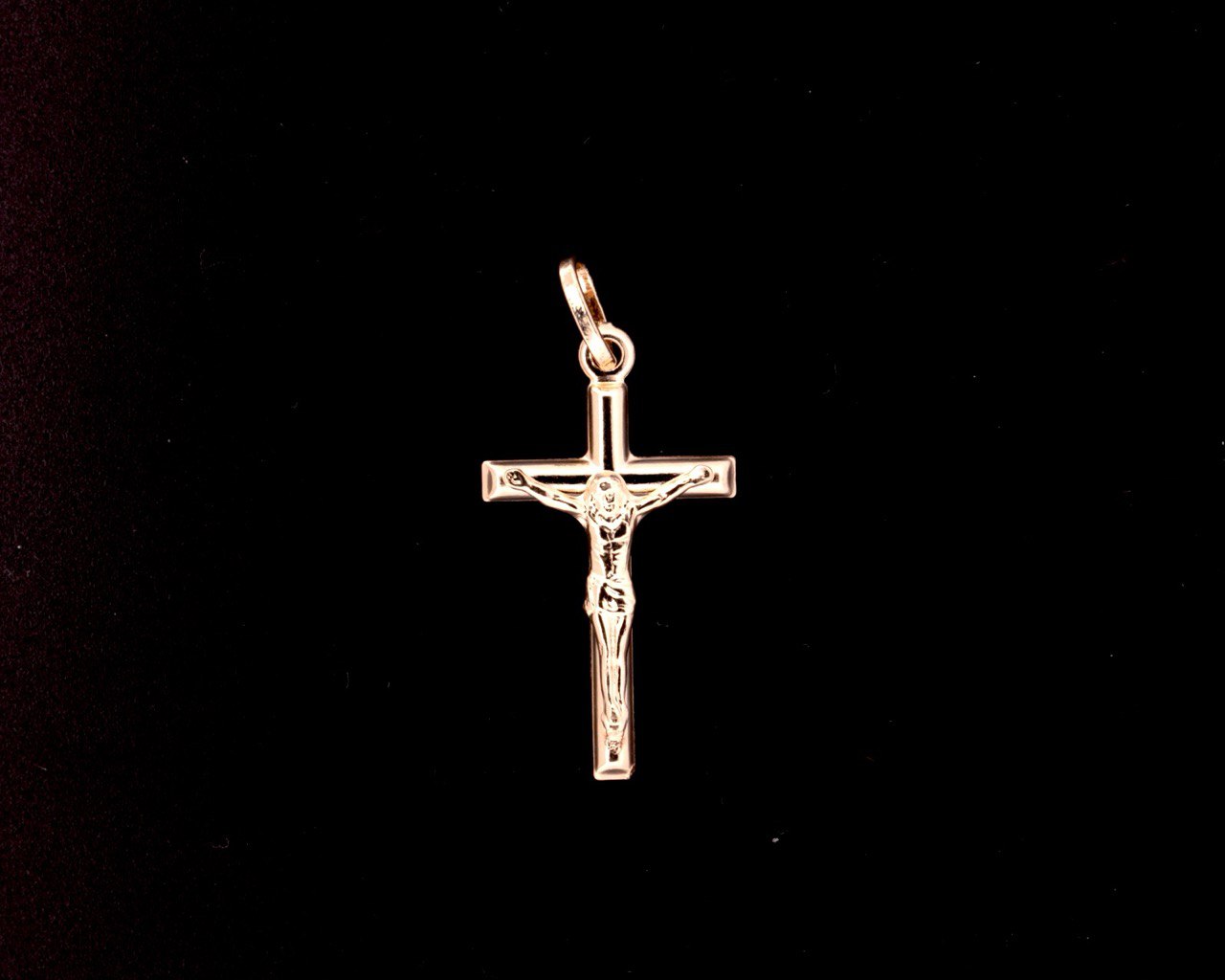 14K Gold Cross Pendant  - 4