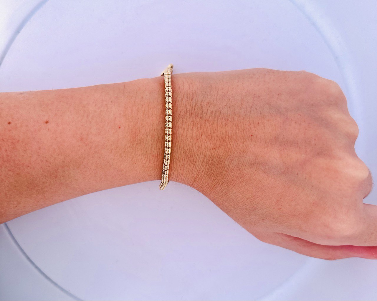 10K Ice Chain Bracelet 3.4MM