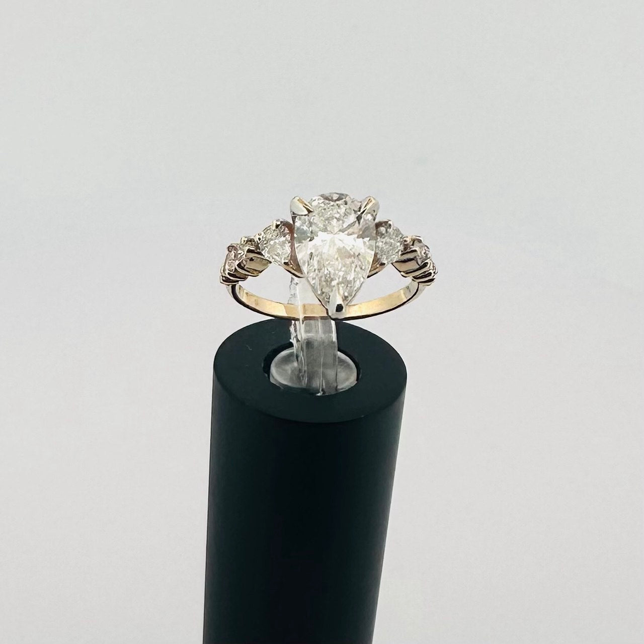 14K Yellow Gold Pear-Shaped Lab Grown Diamond Ring - 2.7CTW,