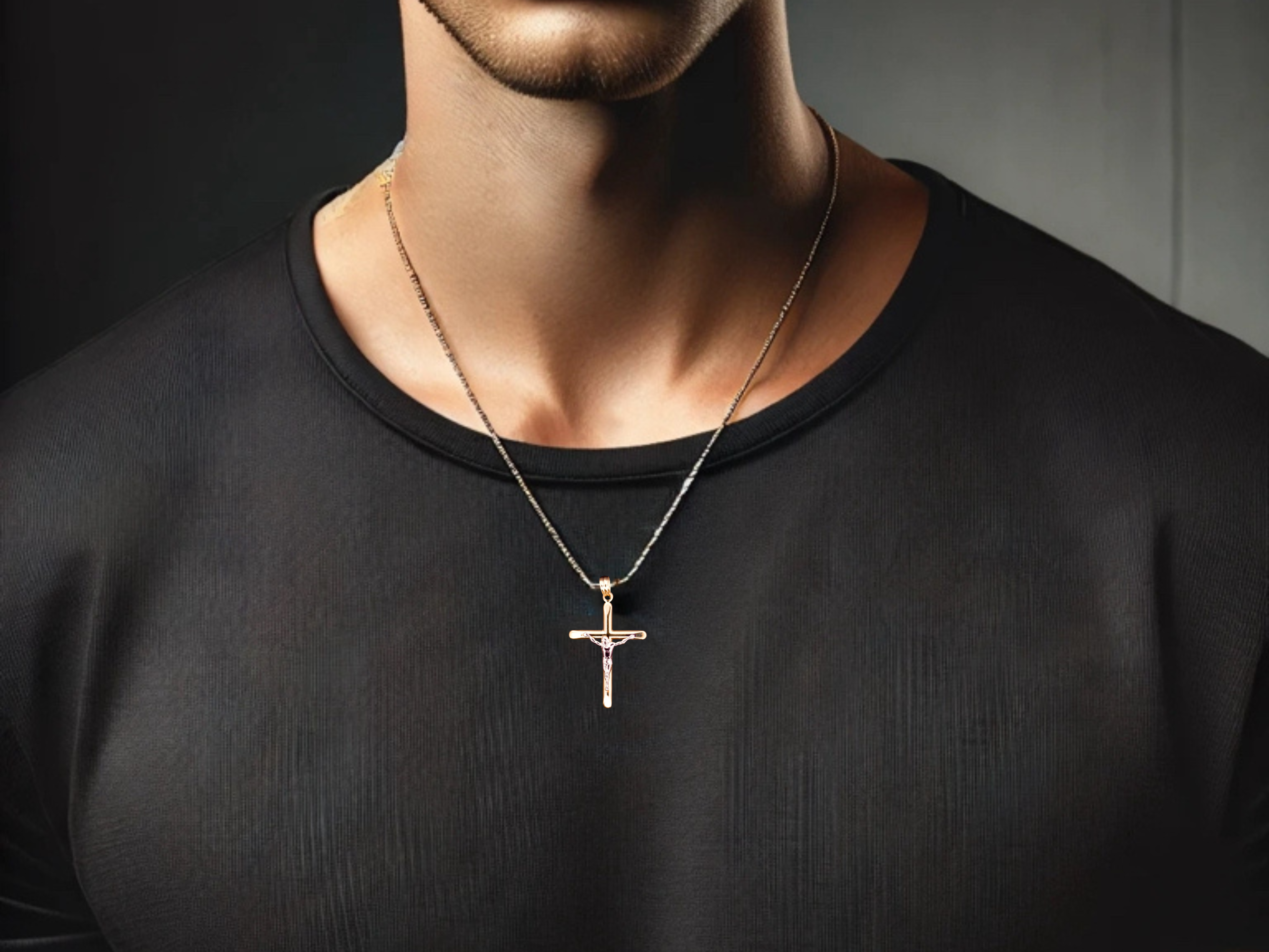 14K Crucifix Pendant  - 3