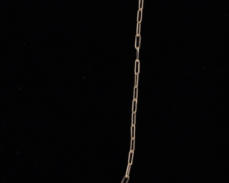 14K Solid Paperclip Chain
